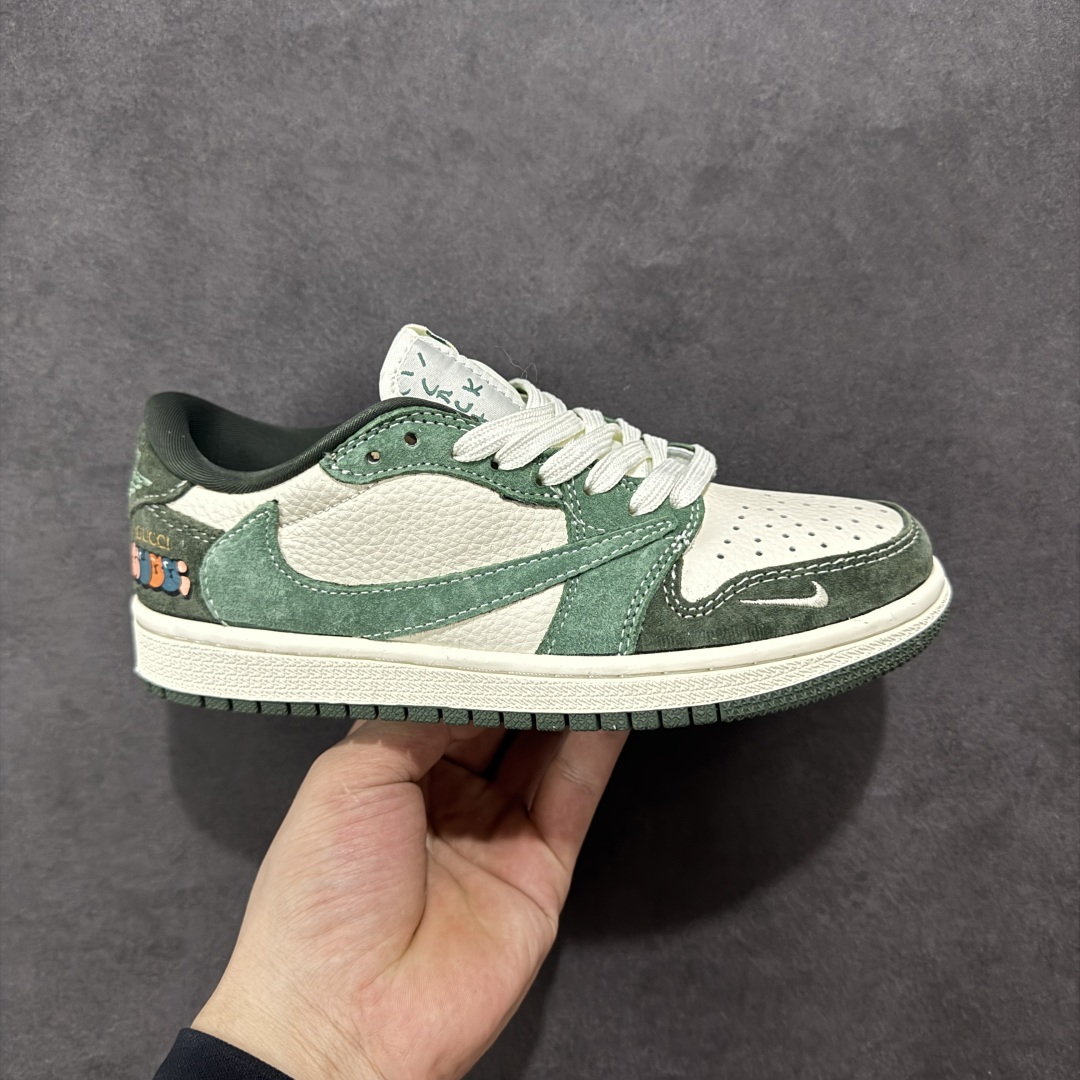 定制版Gucci x Air Jordan 1 春绿 XS2024-026