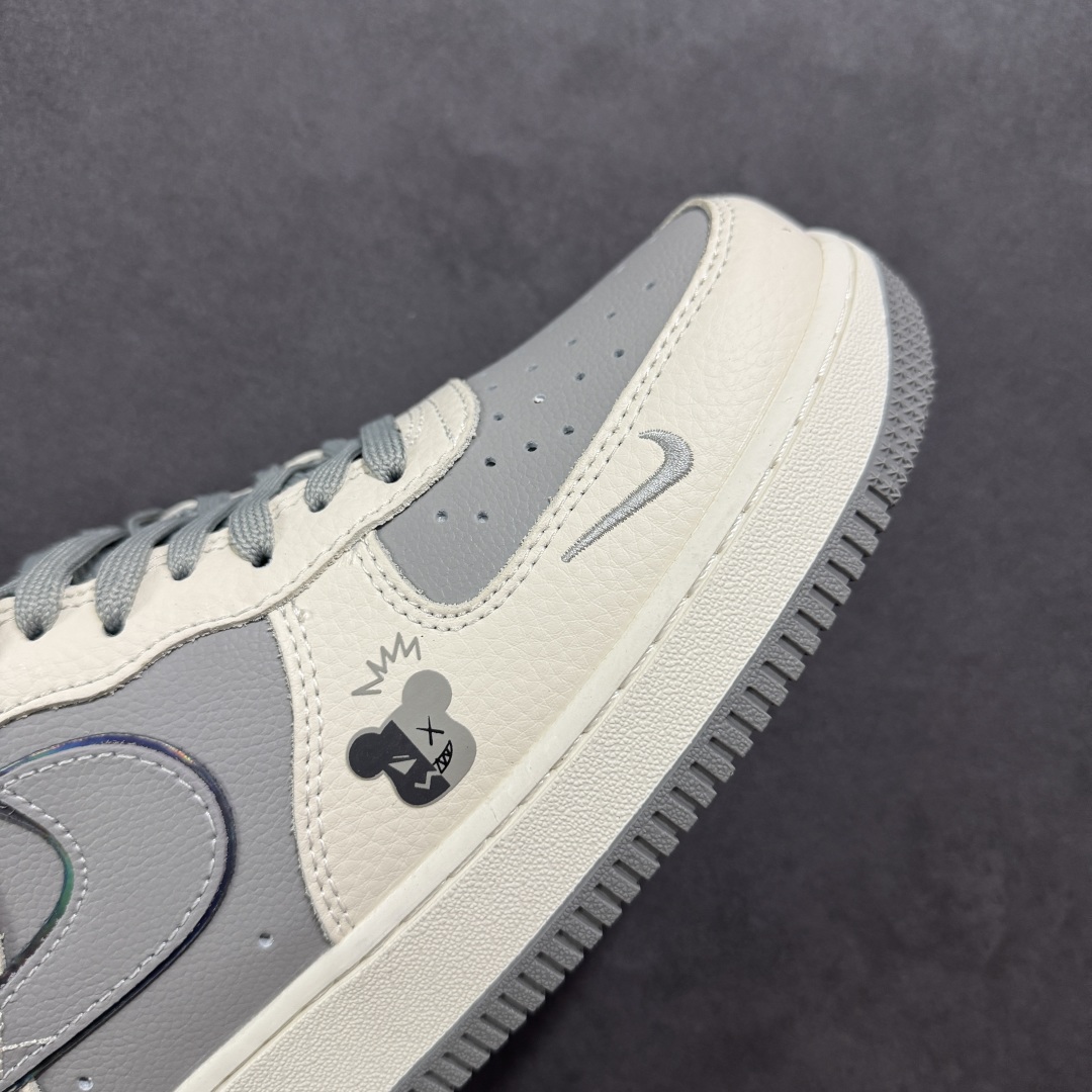 定制版Nike Air Force 1'07 Low Kaws联名 米灰暴力熊 空军一号低帮休闲板鞋 KK1988-078