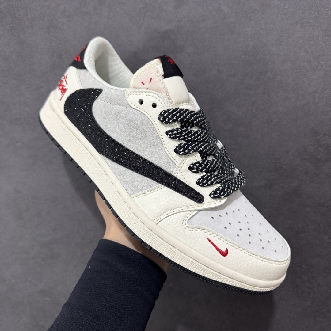【定制版】Travis Scott x Nike Air Jordan 1 Low x Stussy