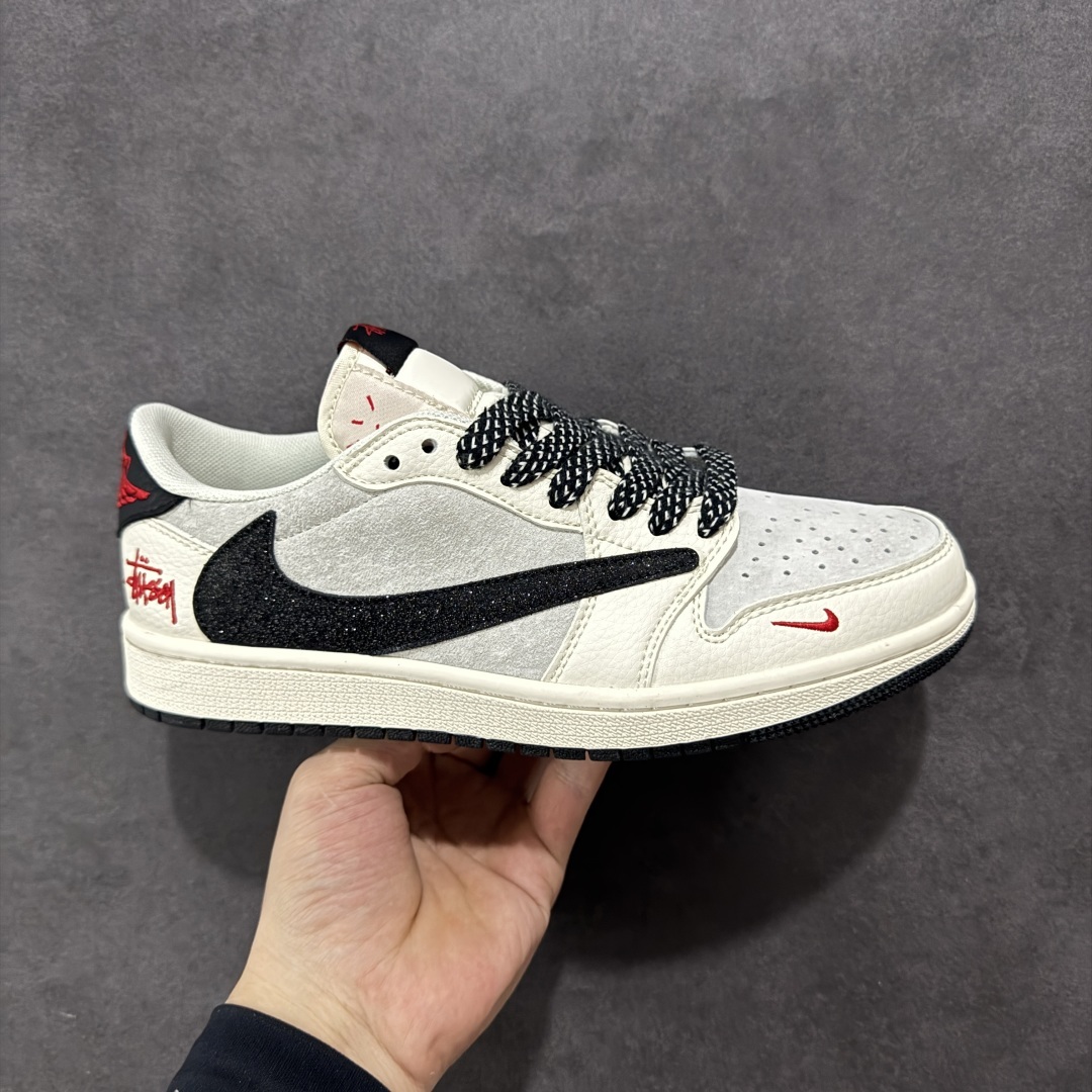 【定制版】Travis Scott x Nike Air Jordan 1 Low x Stussy