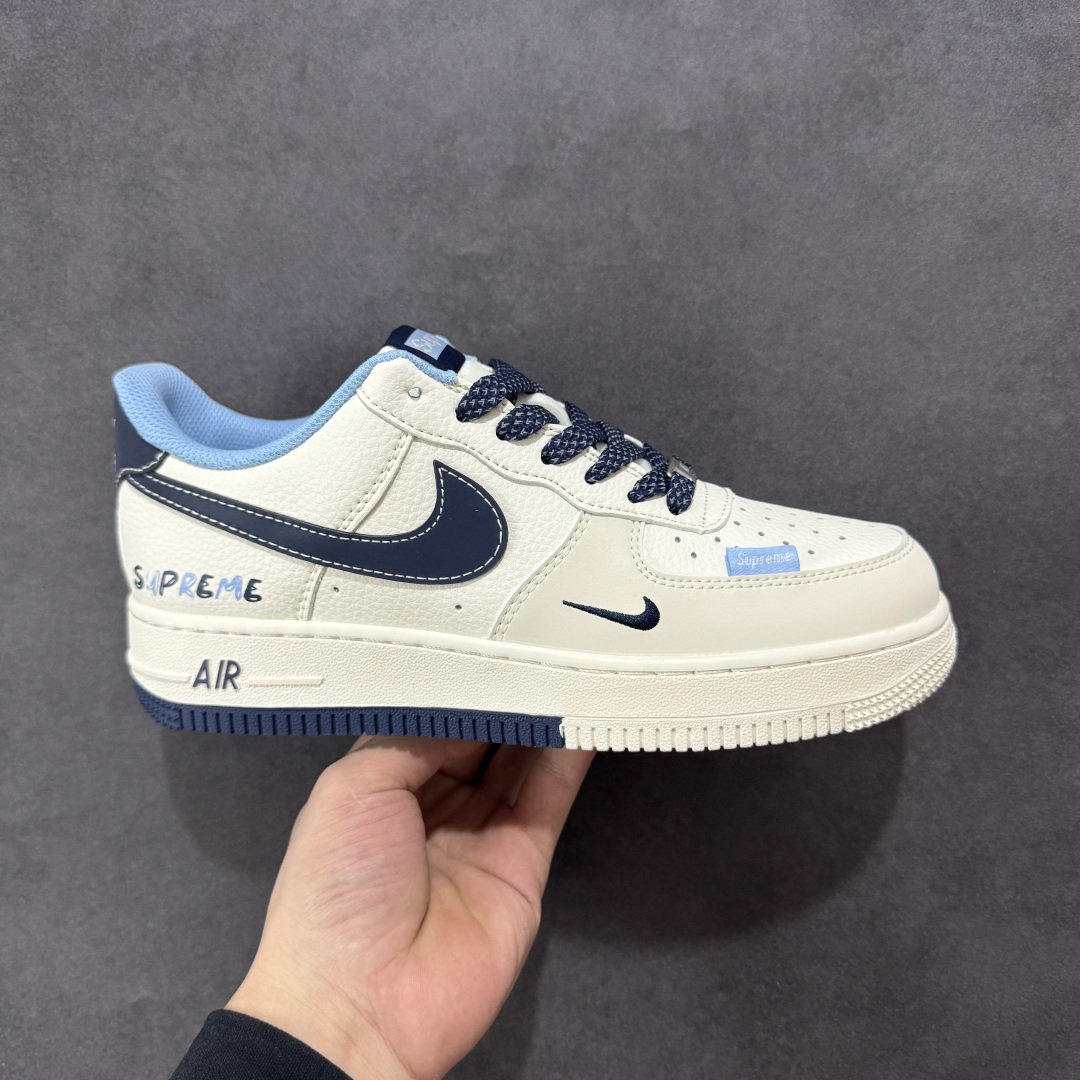 定制版海外限量发售NIke Air Force 1 ’07 Low “Supreme联名——双拼蓝标”空军一号 低帮 运动鞋 休闲鞋 XS1958-565
