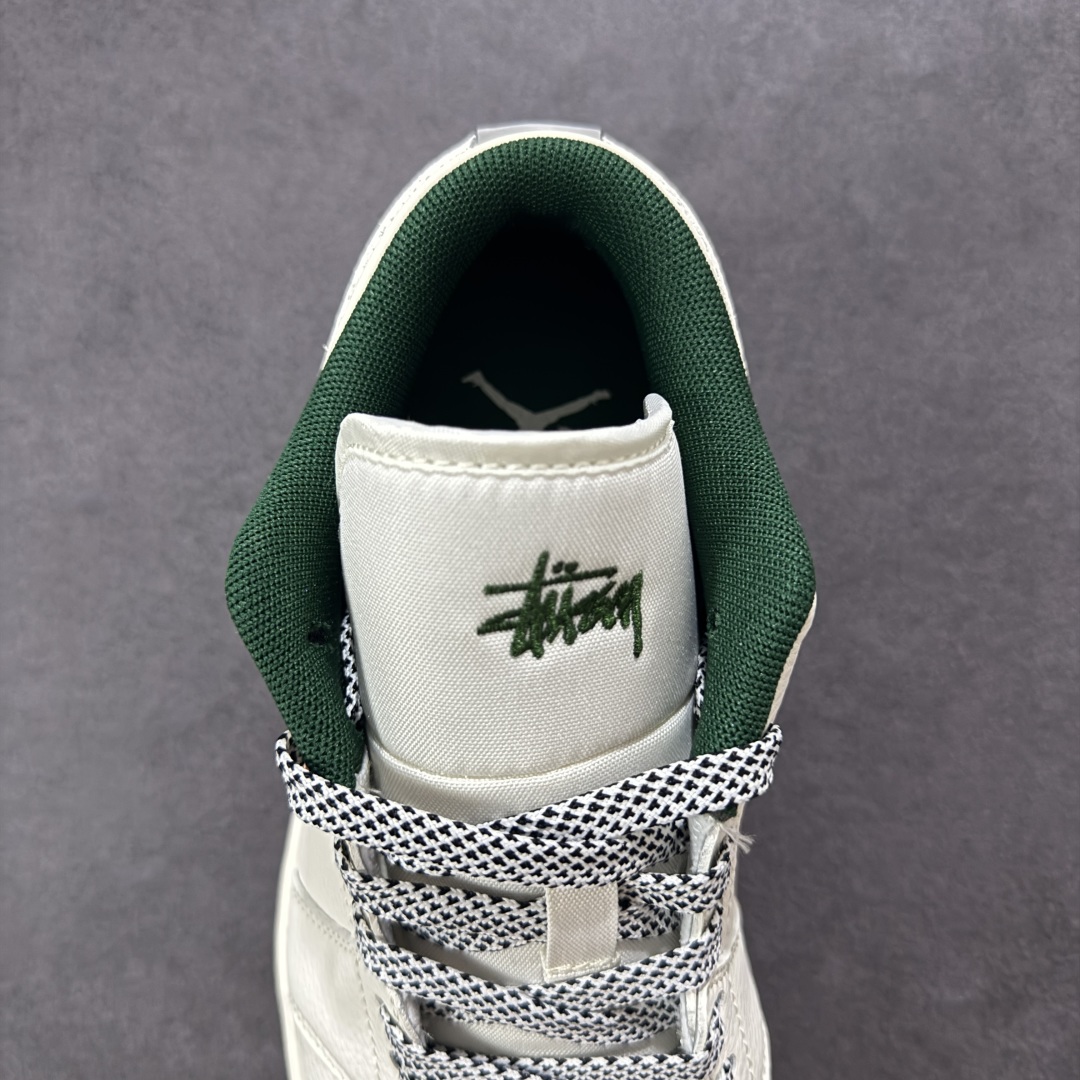  
【定制版】Air Jordan 1 Low AJ1 乔1 斯图西联名 米红立体勾 高端定制 低帮复古