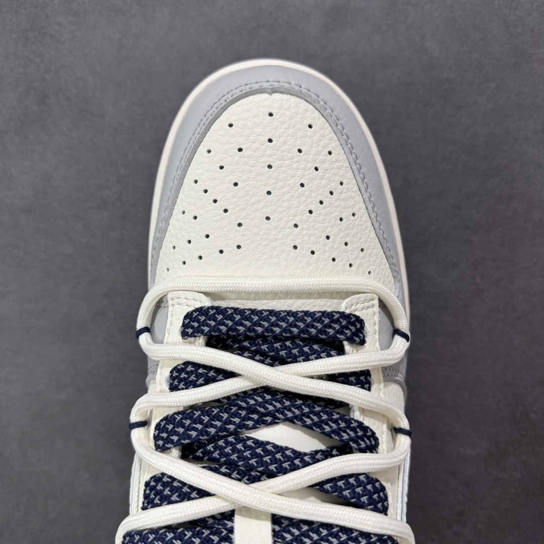  
【定制版】Nike SB Dunk Low LV系列 绑带涂鸦白蓝勾 周年高端定制 低帮休闲板鞋 D