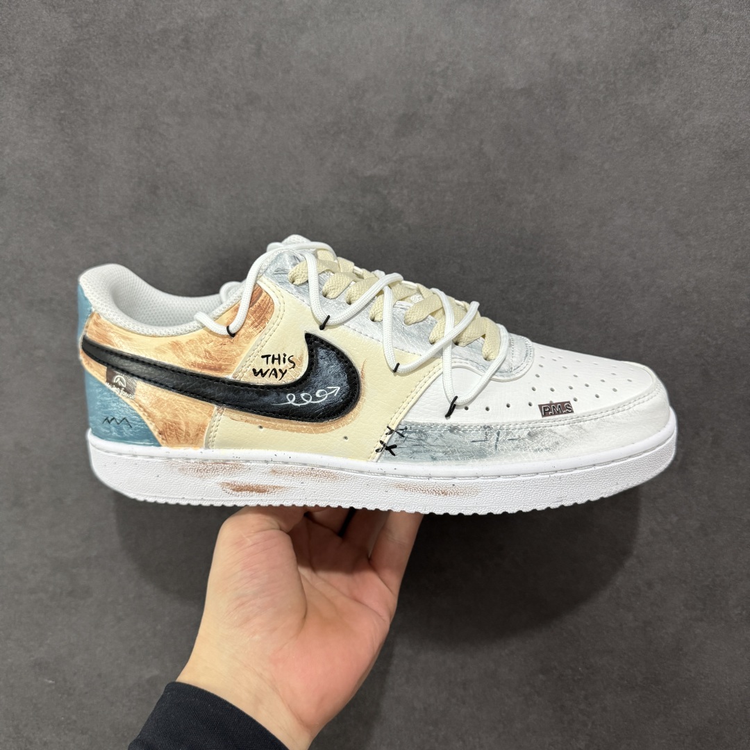  
【定制版】Nike Court Vision 1 Low P.M.S“街头涂鸦” 手绘涂鸦定制板鞋
