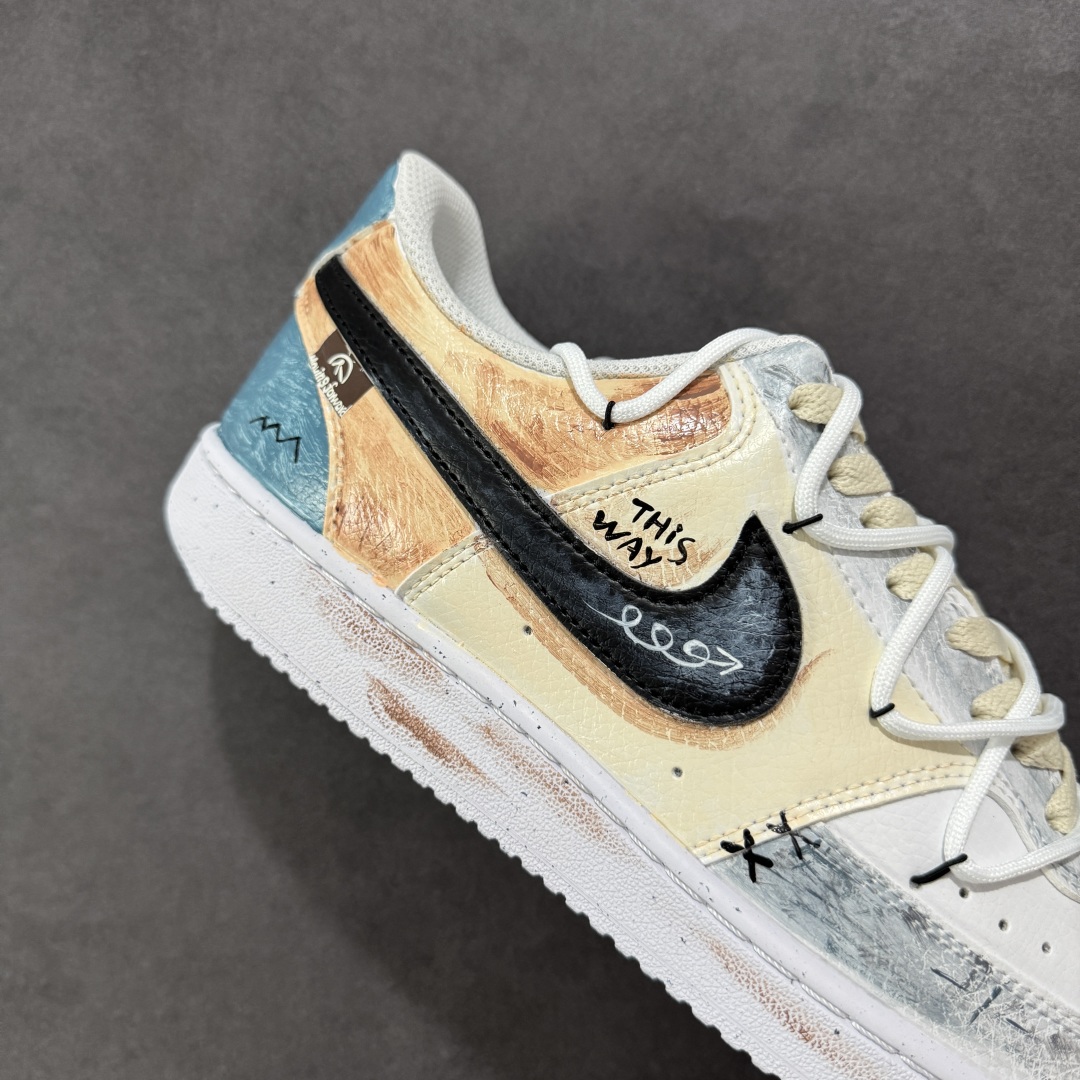  
【定制版】Nike Court Vision 1 Low P.M.S“街头涂鸦” 手绘涂鸦定制板鞋
