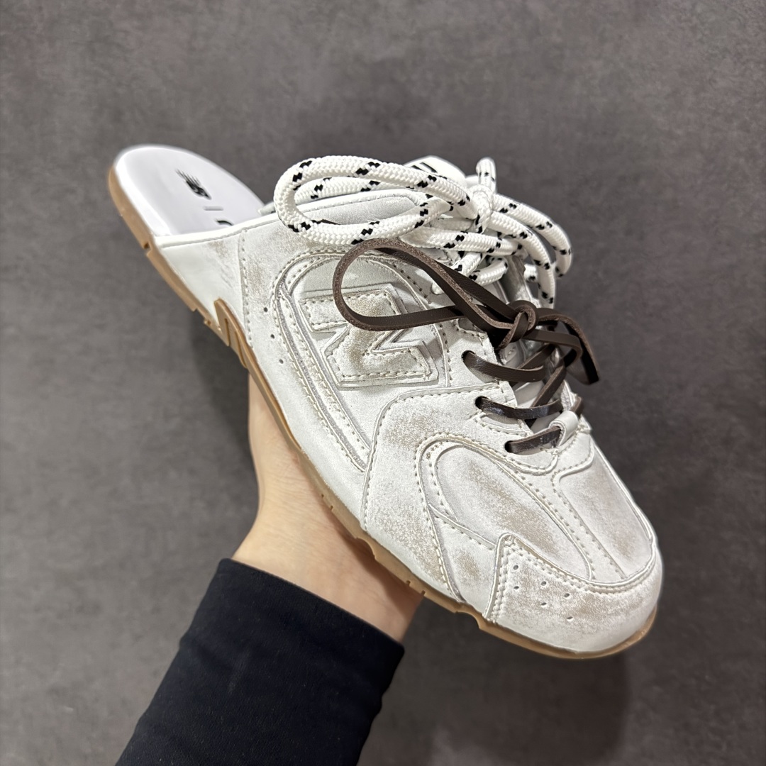 图片[3]-【广东纯原版本】MiuMiu x NB•联名款新色上新 美拉德配色半拖德训鞋运动鞋miumiu&nb530最新款新色上新！经典的网面拼接皮面设计，上脚舒适轻便！一如既往的还原原版大底！三色上新！其中感觉银色最漂亮！谁能不爱亮闪闪呢！很适合春夏哦！透气孔设计不怕闷脚出汗 尺码：35 36 37 38 39-选品中心