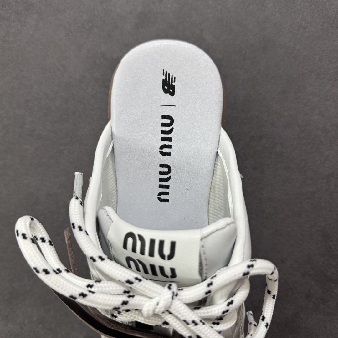图片[7]-【广东纯原版本】MiuMiu x NB•联名款新色上新 美拉德配色半拖德训鞋运动鞋miumiu&nb530最新款新色上新！经典的网面拼接皮面设计，上脚舒适轻便！一如既往的还原原版大底！三色上新！其中感觉银色最漂亮！谁能不爱亮闪闪呢！很适合春夏哦！透气孔设计不怕闷脚出汗 尺码：35 36 37 38 39-选品中心