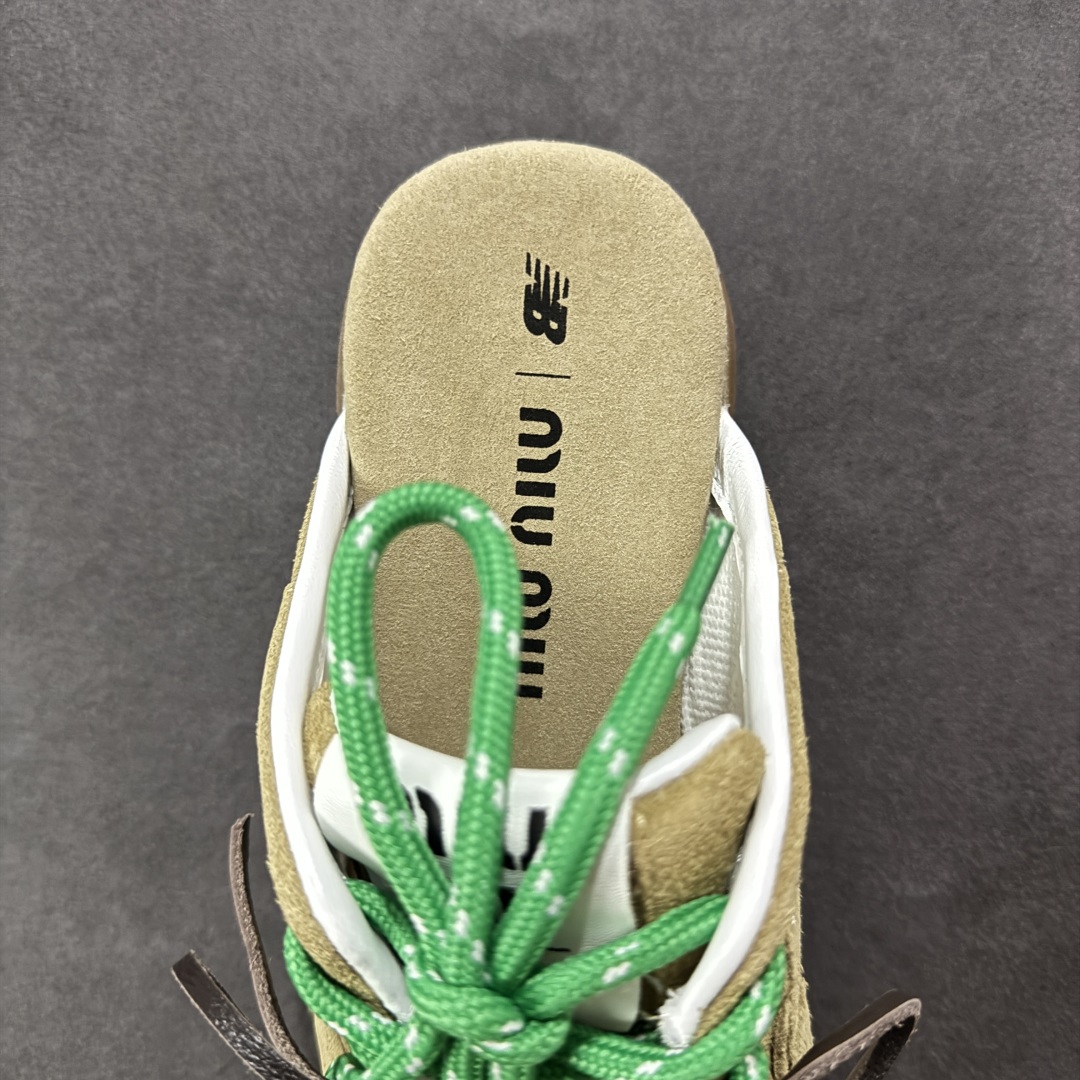 300 【广东纯原版本】MiuMiu x NB联名款新色上新 美拉德配色半拖德训鞋运动鞋