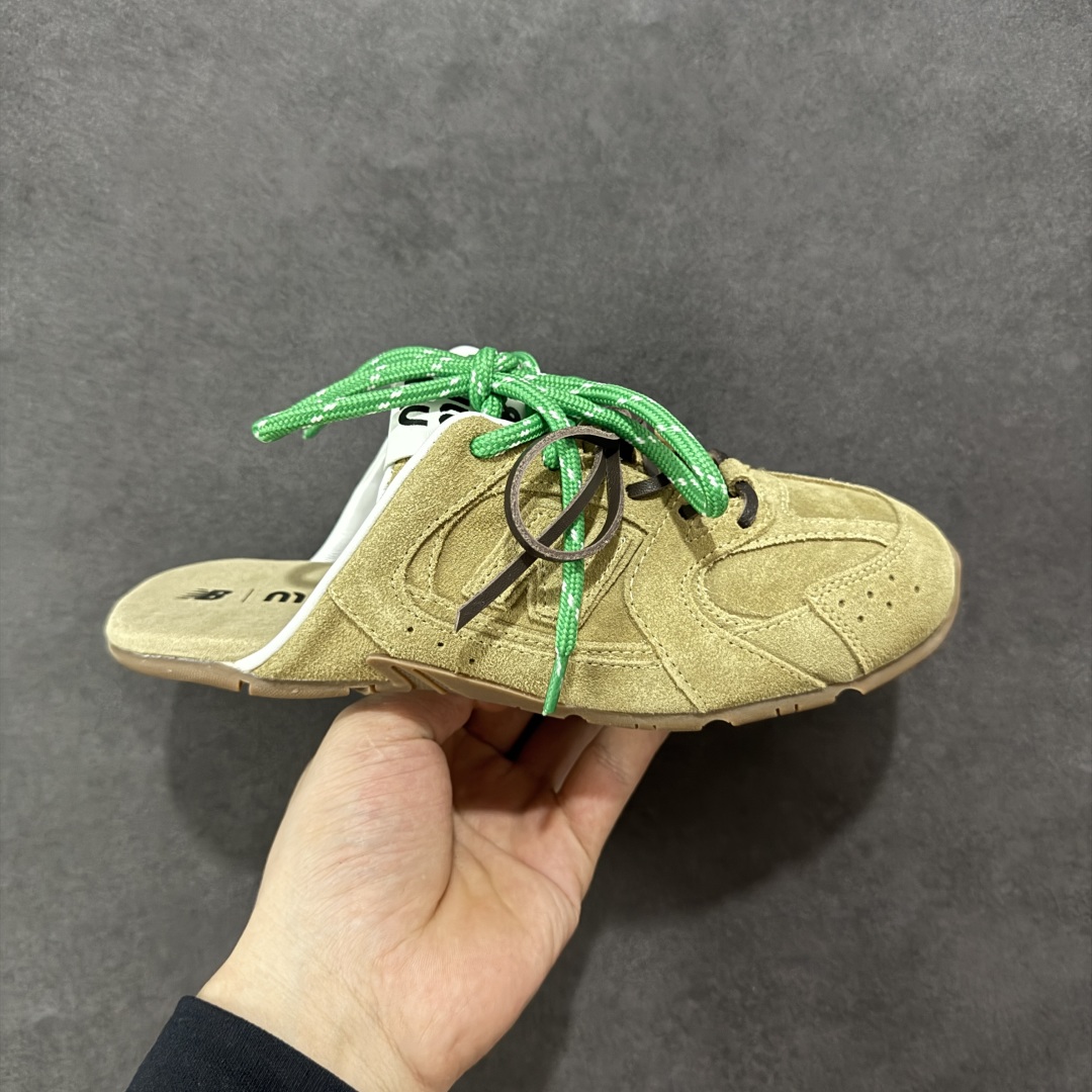 300 【广东纯原版本】MiuMiu x NB联名款新色上新 美拉德配色半拖德训鞋运动鞋