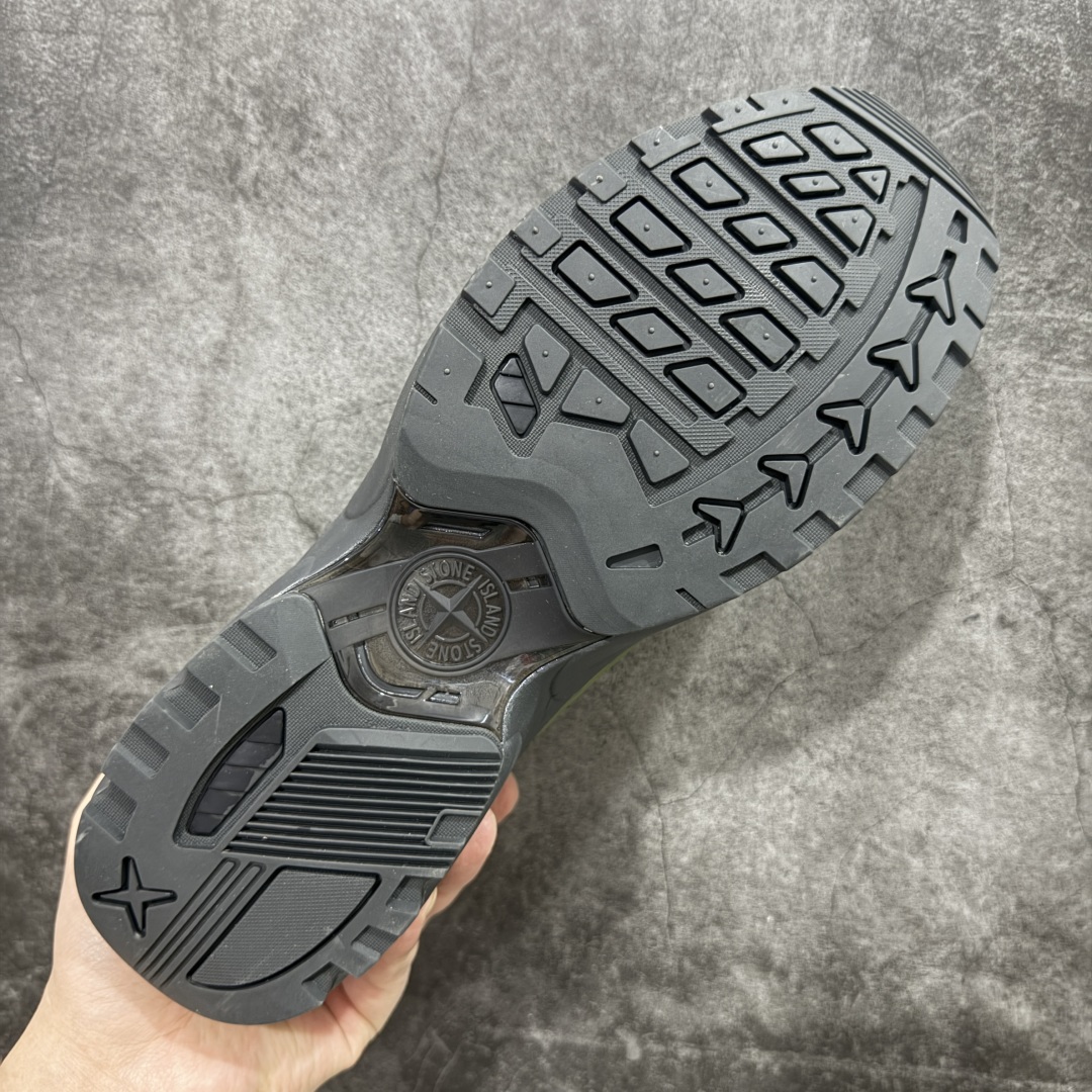 【K版纯原】Stone Island Grime Panelled 石头岛灰白黑舒适时尚低帮生活休闲鞋