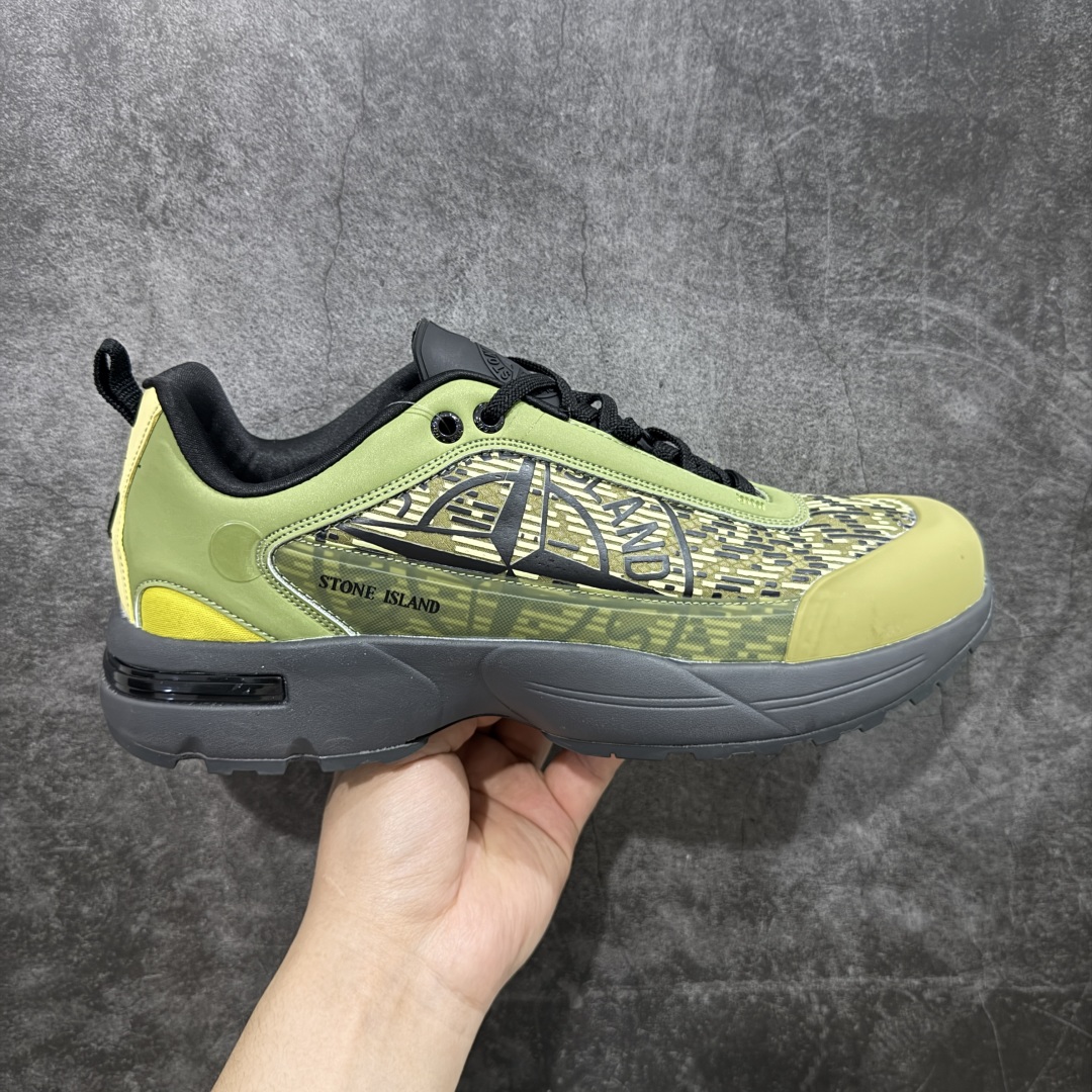 【K版纯原】Stone Island Grime Panelled 石头岛灰白黑舒适时尚低帮生活休闲鞋