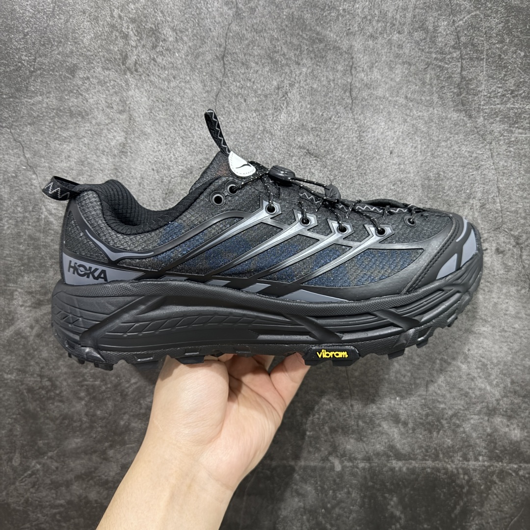 【GX越南版】HOKA ONE ONE Mafate Three 2舒适耐磨低帮跑步鞋男女同款黑色 尺码:36-45 货号:1141572-BBLC-选品中心