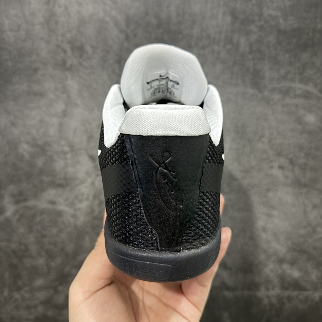 图片[4]-【MX纯原】Nike Kobe 11 Elite Low XDR Team Bank Black 科比 实战舒适 防滑轻便 低帮 篮球鞋 黑白 专业篮球鞋纯原大厂出品 真实战篮球鞋 1：1原鞋配置 标准气垫厚度 加强耐磨大底 鞋垫前后置zoom气垫 完美鞋型 更好保护您的双足 货号：856485-001 尺码：39-48.5-选品中心