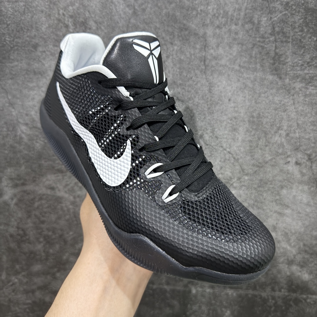 图片[3]-【MX纯原】Nike Kobe 11 Elite Low XDR Team Bank Black 科比 实战舒适 防滑轻便 低帮 篮球鞋 黑白 专业篮球鞋纯原大厂出品 真实战篮球鞋 1：1原鞋配置 标准气垫厚度 加强耐磨大底 鞋垫前后置zoom气垫 完美鞋型 更好保护您的双足 货号：856485-001 尺码：39-48.5-选品中心