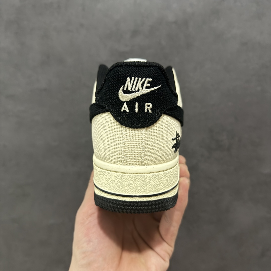  
【定制版】海外限量发售！公司级NIke Air Force 1 '07 Low “斯图西联名——棉麻