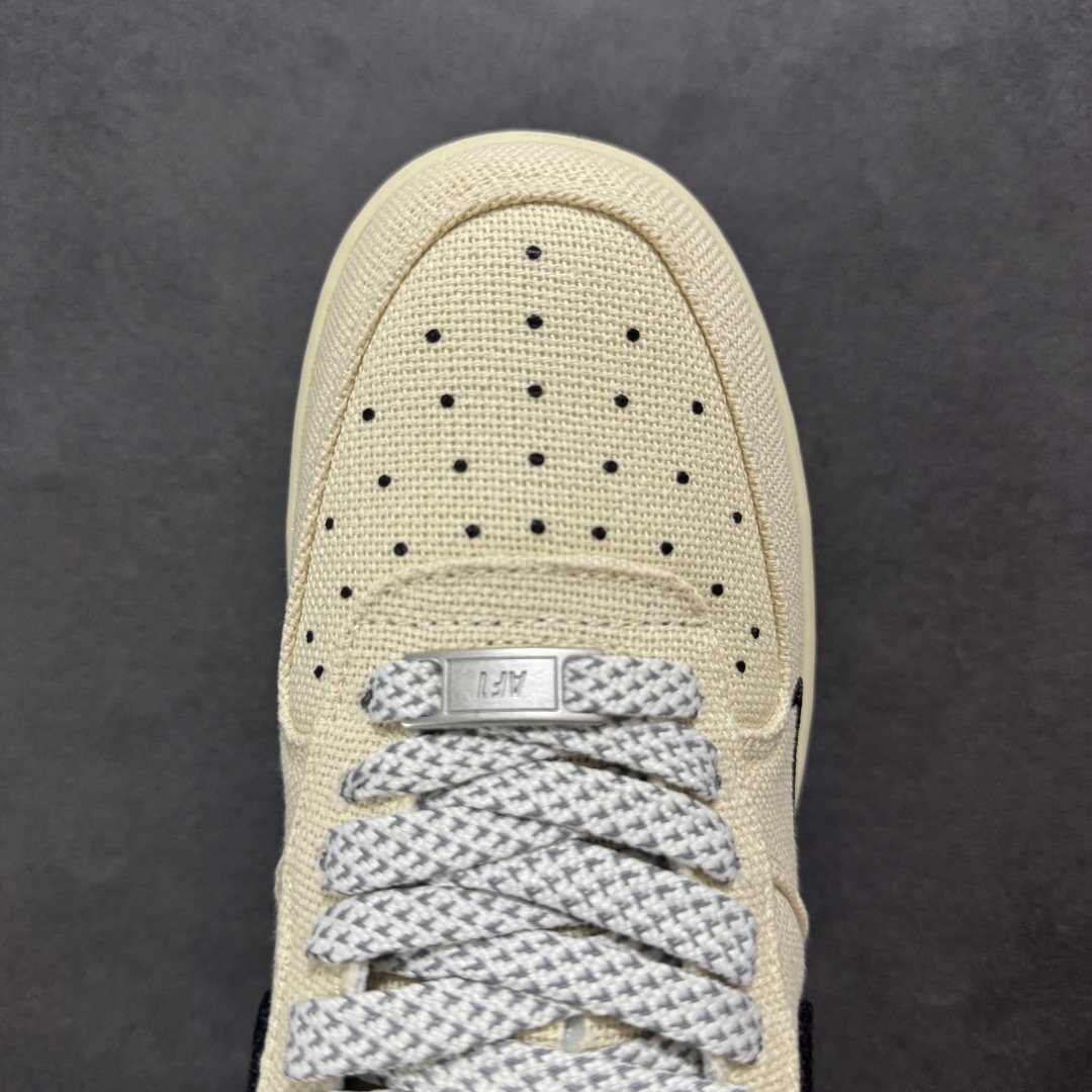  
【定制版】海外限量发售！公司级NIke Air Force 1 '07 Low “斯图西联名——棉麻
