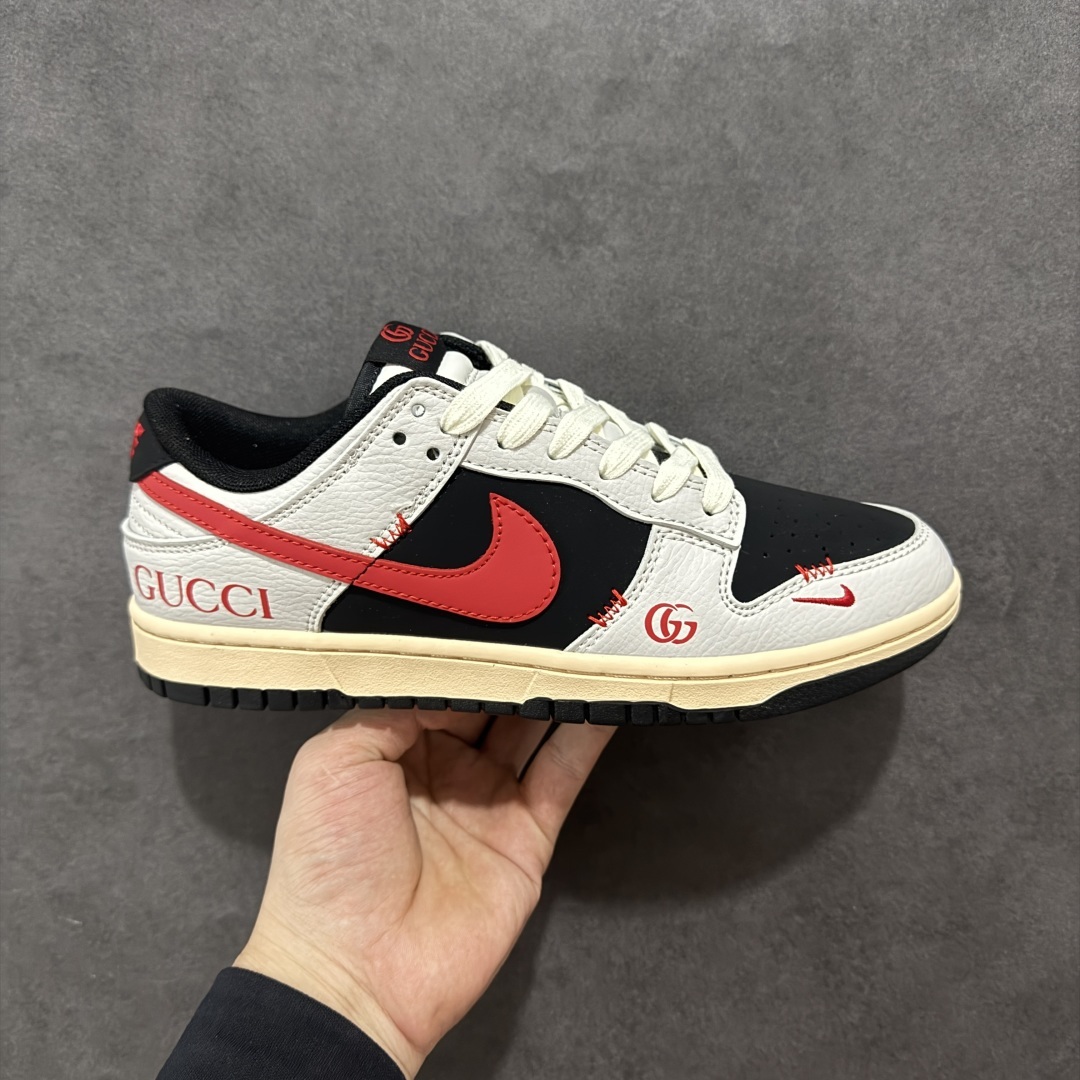 【定制版】Gucci x Nike Dunk SB Low 古驰古奇 x 耐克 SB 联名黑白红