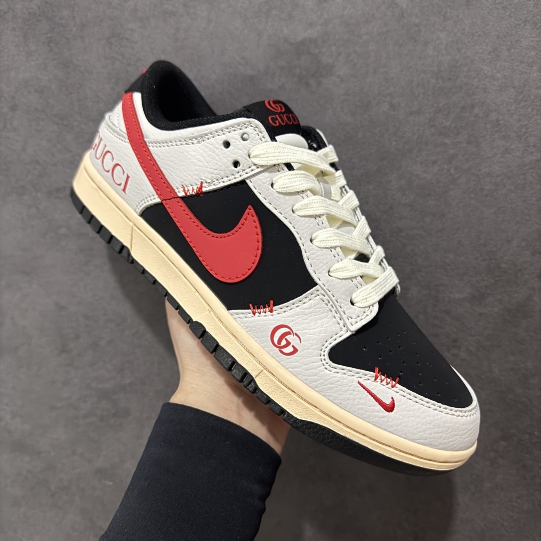 【定制版】Gucci x Nike Dunk SB Low 古驰古奇 x 耐克 SB 联名黑白红