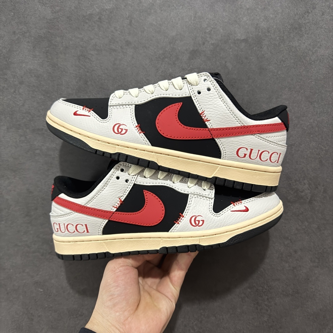 【定制版】Gucci x Nike Dunk SB Low 古驰古奇 x 耐克 SB 联名黑白红