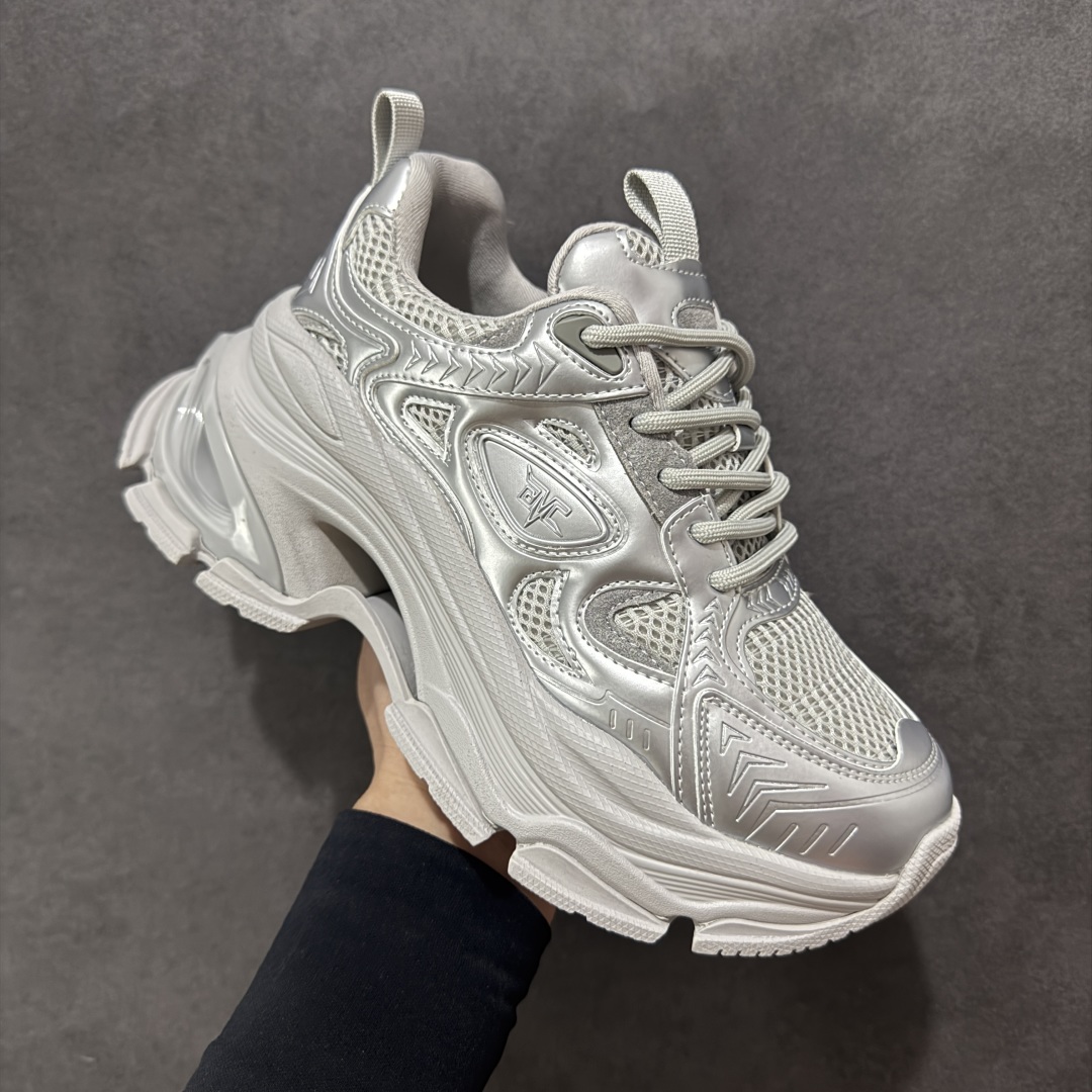 图片[3]-【公司级】新配色🆕广东大厂出品‼ GG-CC Chunky Low 白鹿同款 独立星球 2024 GGCC 低帮复古厚底增高老爹鞋 时髦look轻松定格 不费力展现率性氛围 原版正确大底 高档银盒 酷帅机能风不规则设计大底 8CM 增高厚底 大长腿既视感轻松拿捏 货号：G24X9833 尺码：35 36 37 38 39 40-选品中心