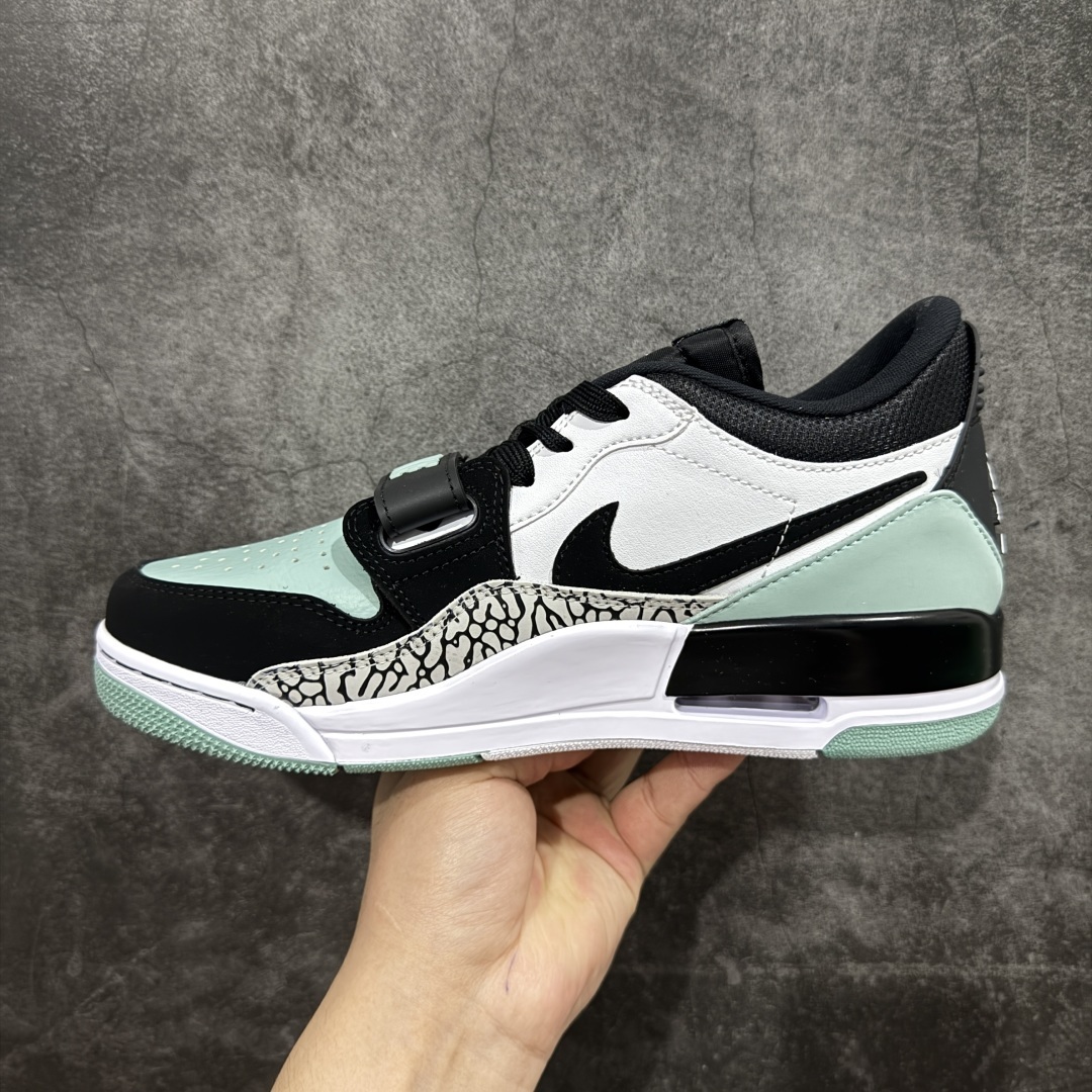 【纯原N版】Air Jordan Legacy AJ312 Low
低帮复古篮球鞋 白黑绿 CD7