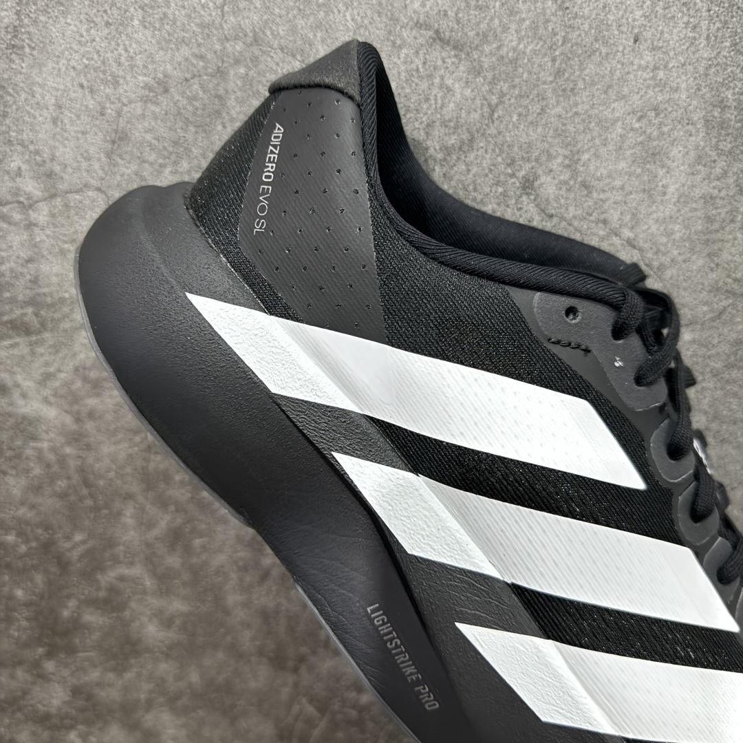 【PK版】AD Adizero Evo SL M 黑白零度系列马拉松轻量竞速运动跑鞋 JP7149