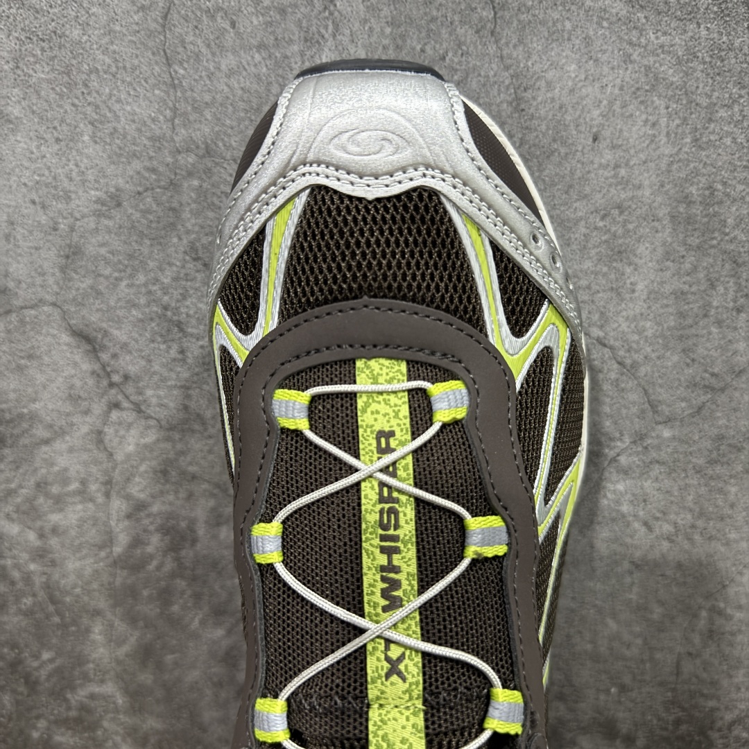 图片[5]-【绿x版】Salomon 萨洛蒙XT-Whisper 户外 休闲 运动鞋 跑鞋 479049 原版购入开发 做货 Salomon 对 XT-WHISPER 鞋面设计进行了升级，以多种鞋面材质，构造了丰富的鞋面层次，为鞋款增添摩登现代感。鞋款独特的波浪形 Sensifit系统设计勾勒出鞋身的流动感线条，并结合标志性的Quicklace™ 快速系带系统，保障全鞋舒适包裹感。结合 Contagrip® 大底，在保留鞋款功能性的同时多维度诠释城市户外型格 配送专柜精美包装🛍📦 面料 ： 原版定制进口网面+牛皮 内里 ： 原版进口透气网里 鞋底 ： 原版开模防滑橡胶材质 底厚 ：3.5CM 尺码： 36-46-选品中心