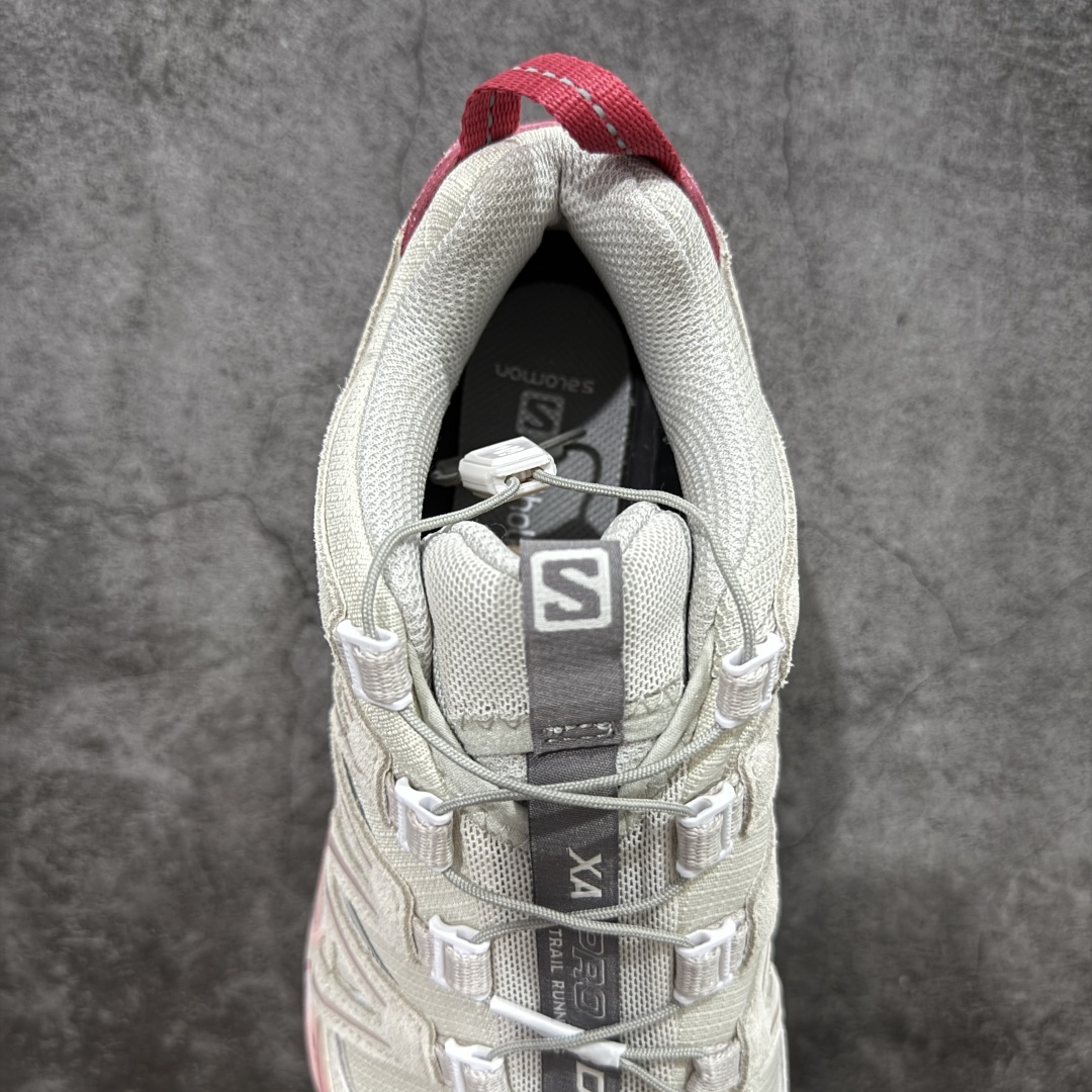 图片[8]-【纯原定制版】PandaPark x SALOMON萨洛蒙 XA Pro 3D Suede 织物 粉色 渐变 做旧复古 暗纹 防滑耐磨 低帮 户外功能鞋 男女同款 米粉 472436 纯原外贸平台特供订单 全套原纸板楦头开发 原厂特供网布配套加持 确保原汁原味 完美呈现版型 原档数据独家私模五层组合大底 男女鞋同步官方 原装Ortholite轻量化鞋垫 中底布带钢印编号 原厂TPU锁扣 进口港宝加持 后跟自然饱满 还原公司包裹性 尺码：36 36.5 37.5 38 38.5 39-选品中心