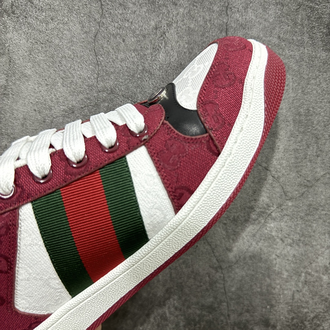 400 Gucci 古驰 Screener 运动休闲时装奢侈品系列 GG珐琅扣 擦脏做旧小脏鞋