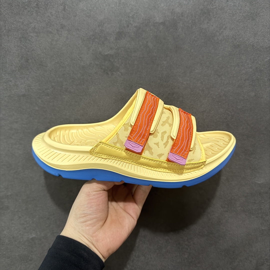 【公司级】HOKA ONE ONE ORA Luxe 减震轻便舒缓运动 EVA 防滑一字拖鞋 男女同款 尺码:36-45-选品中心
