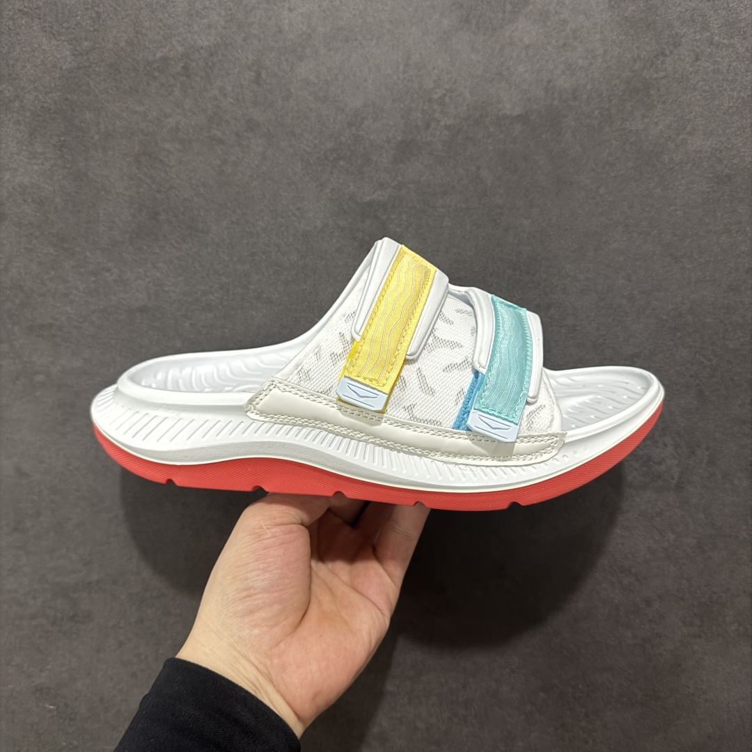 【公司级】HOKA ONE ONE ORA Luxe 减震轻便舒缓运动 EVA 防滑一字拖鞋 男女同款 尺码:36-45-选品中心
