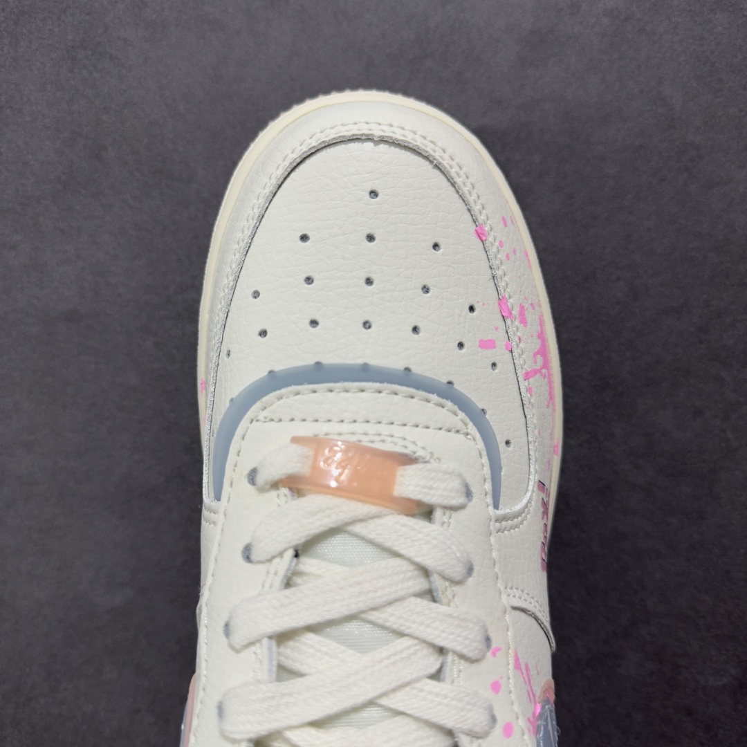 【定制版】Nike Air Force 1'07 Low ”Pink and Blue Love” 520系列限定 粉蓝爱心 空军一号低帮休闲板鞋 CW1574-058