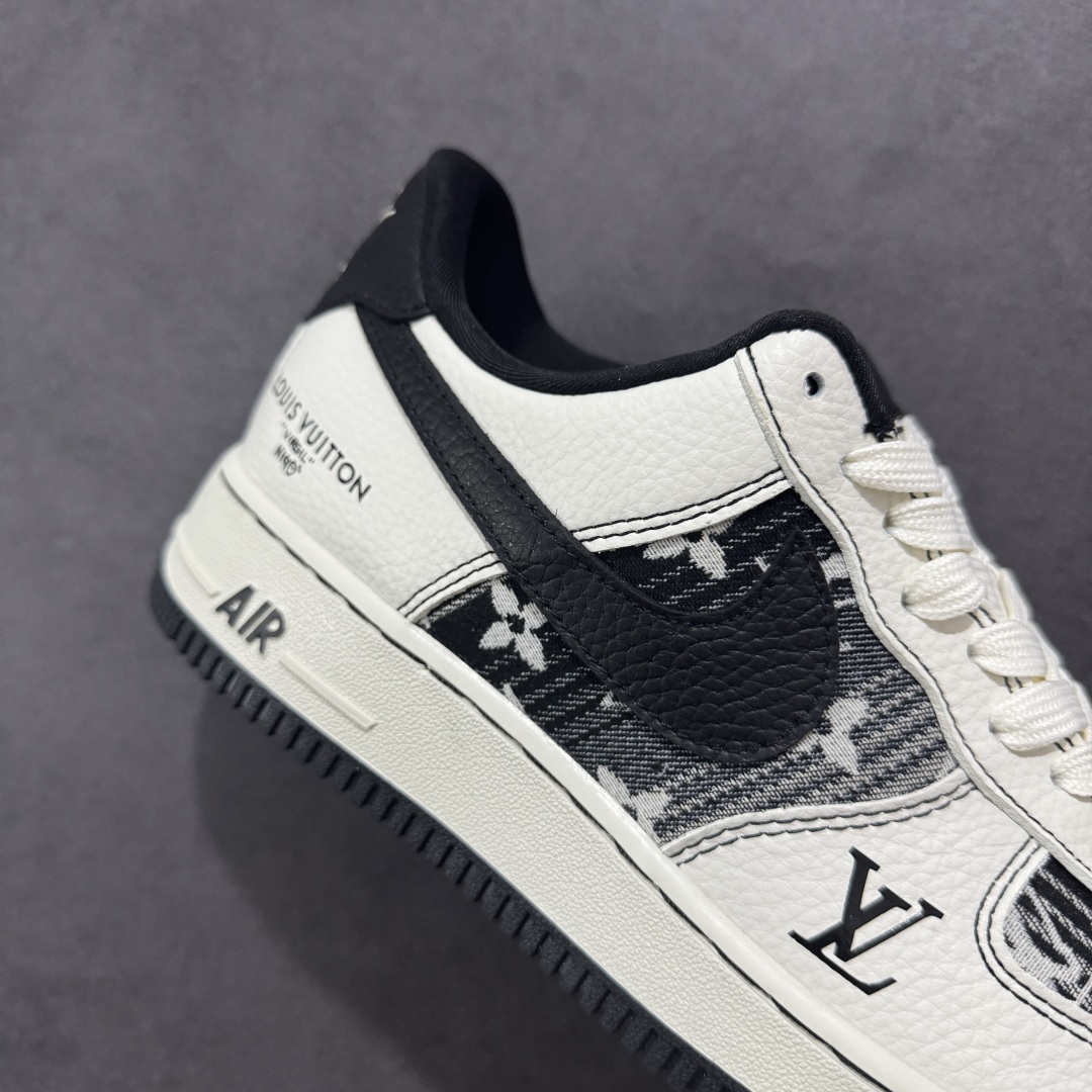 【定制版】Nike Air Force 1 Low 07 x Louis Vuitton 白黑 BZ6808-103