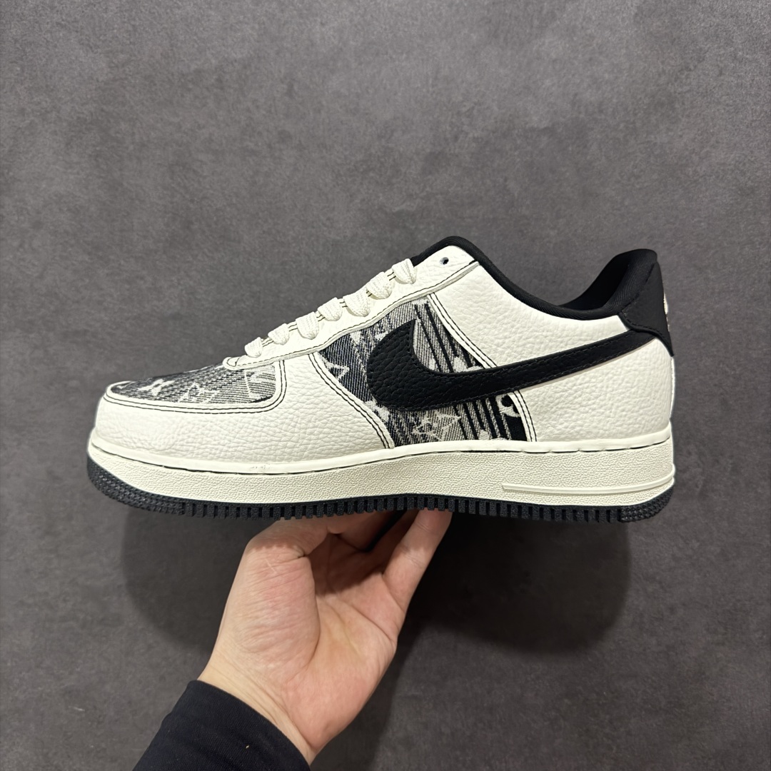 【定制版】Nike Air Force 1 Low 07 x Louis Vuitton 白黑 BZ6808-103