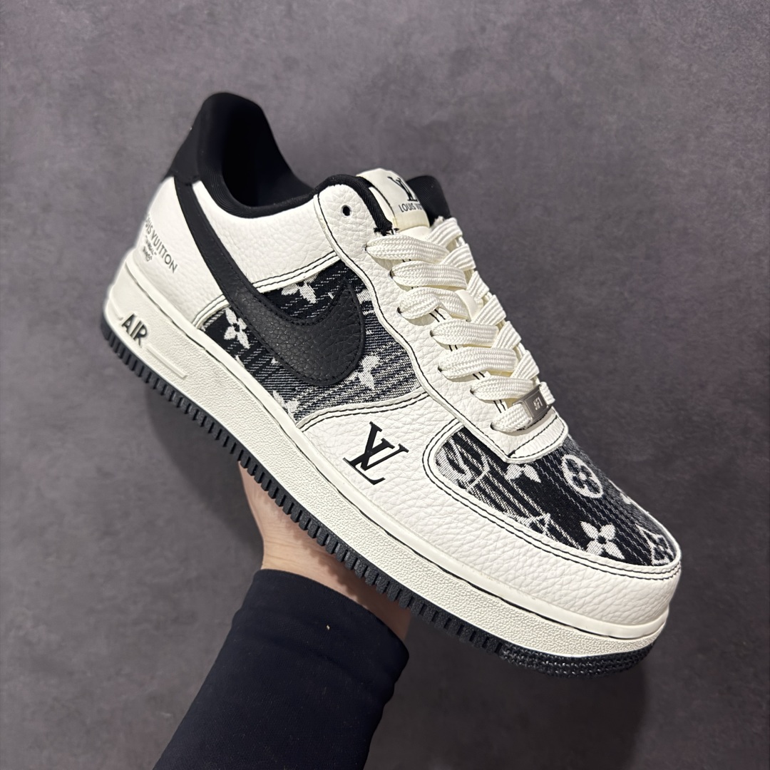 【定制版】Nike Air Force 1 Low 07 x Louis Vuitton 白黑 BZ6808-103