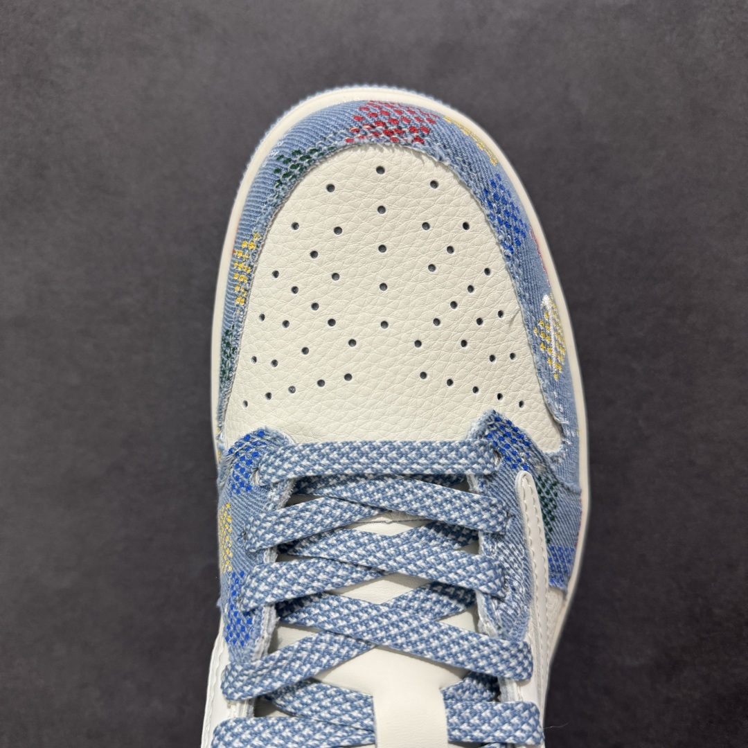 【定制版】Travis Scott x Fragment Design x Air Jordan 1 Low SP AJ1 LV联名 五彩帆布 低帮文化休闲板鞋 FC1688-232