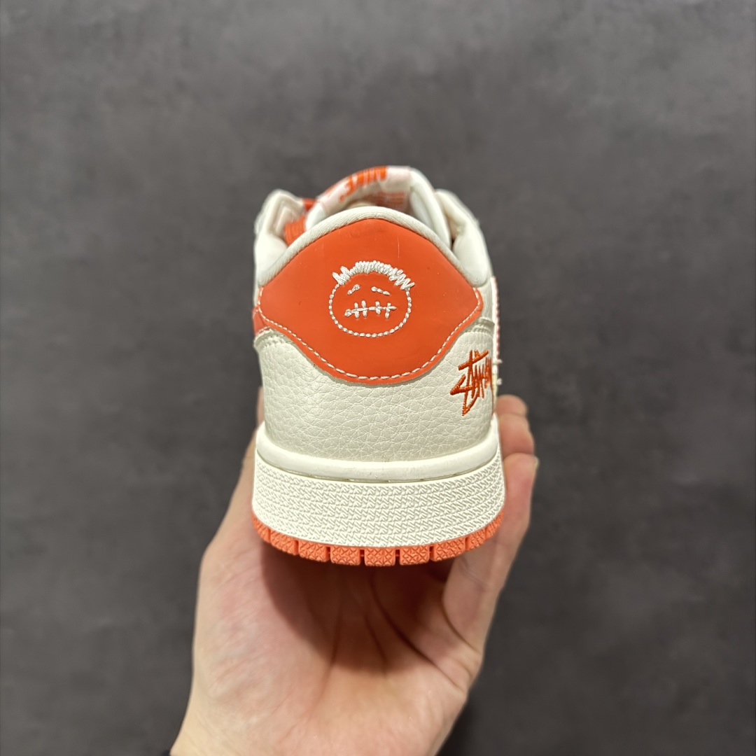 280 【定制版】Travis Scott x Fragment Design x Air Jordan 1 Low SP AJ1 斯图西联名 夏日橙 低帮文化休闲板鞋 LD2025-020