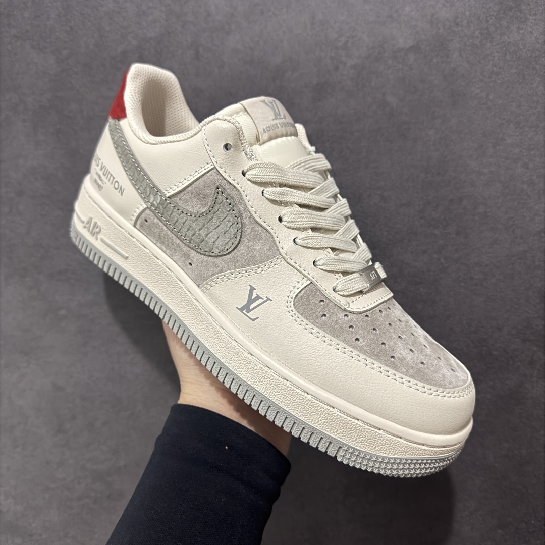 【定制版】Nike Air Force 1'07 Low LV联名 米灰蛇鳞勾 空军一号低帮休闲板鞋 XX3168-130