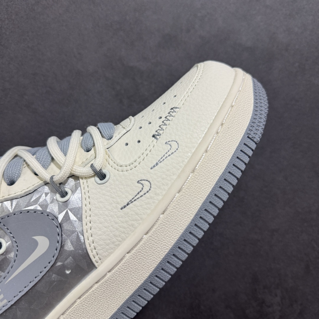 【定制版】Nike Air Force 1'07 Low 斯图西联名 灰钻石抽绳 空军一号低帮休闲板鞋 DM6868-072