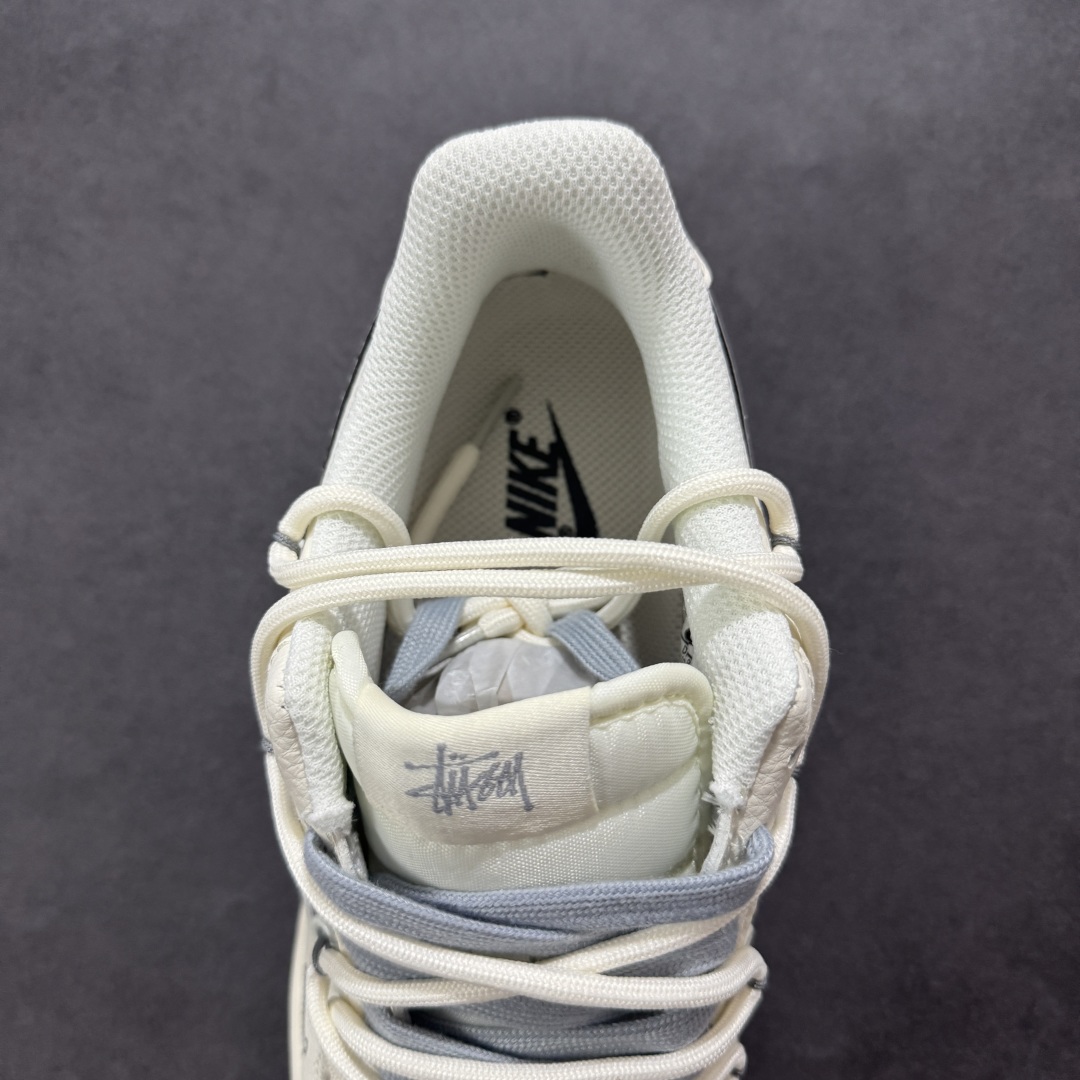 【定制版】Nike Air Force 1'07 Low 斯图西联名 灰钻石抽绳 空军一号低帮休闲板鞋 DM6868-072