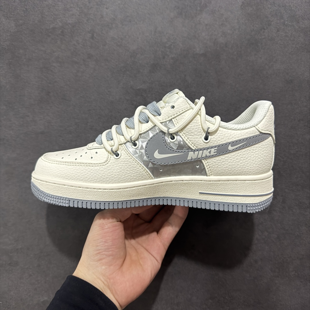【定制版】Nike Air Force 1'07 Low 斯图西联名 灰钻石抽绳 空军一号低帮休闲板鞋 DM6868-072