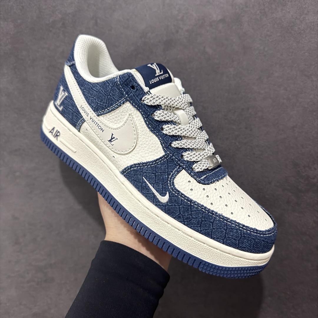 【定制版】Nike Air Force 1'07 Low LV联名 米蓝暗格 空军一号低帮休闲板鞋 XS1958-551