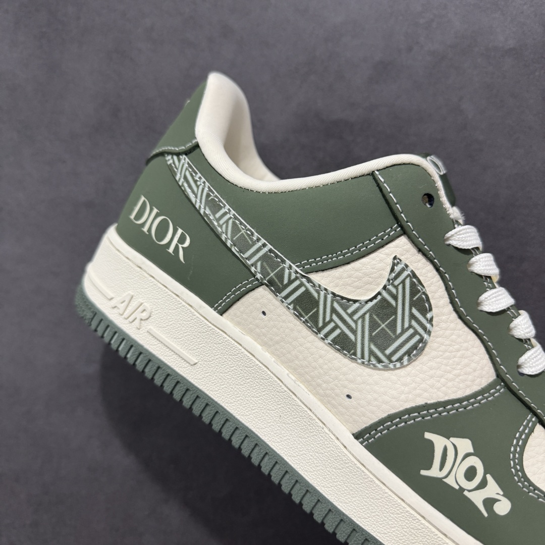 【定制版】Nike Air Force 1'07 Low 迪奥联名 深绿花勾 空军一号低帮休闲板鞋 KK1988-081