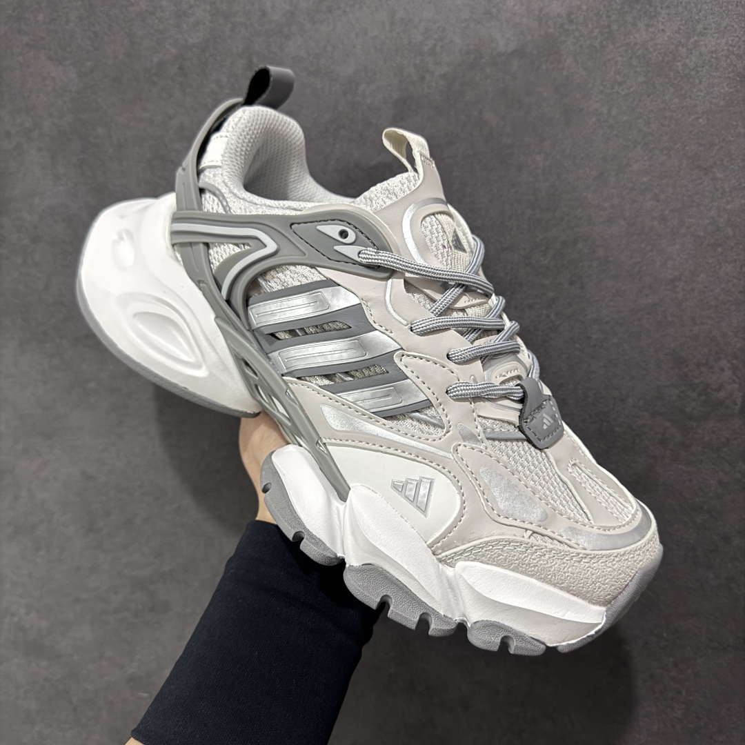 图片[3]-【公司级】AD XLG Runner Deluxe 跑步者豪华版系列低帮厚底增高老爹风复古缓震休闲运动慢跑鞋 IH1583 轻机甲赛博复古休闲运动老爹鞋 原楦纸板数据开发 铸造原味鞋型 耐磨防撕裂面料和RPU后跟结构，皮革鞋面缀有交叉失眠，搭配织物内里，舒适妥帖。双密度大底设计，更具稳定性 尺码：36-45-选品中心