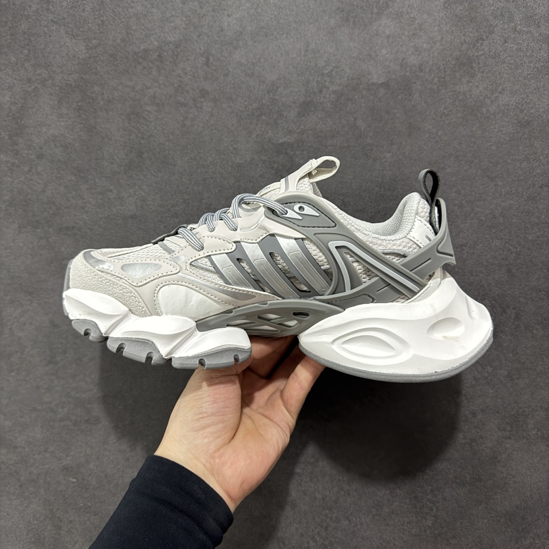 图片[2]-【公司级】AD XLG Runner Deluxe 跑步者豪华版系列低帮厚底增高老爹风复古缓震休闲运动慢跑鞋 IH1583 轻机甲赛博复古休闲运动老爹鞋 原楦纸板数据开发 铸造原味鞋型 耐磨防撕裂面料和RPU后跟结构，皮革鞋面缀有交叉失眠，搭配织物内里，舒适妥帖。双密度大底设计，更具稳定性 尺码：36-45-选品中心