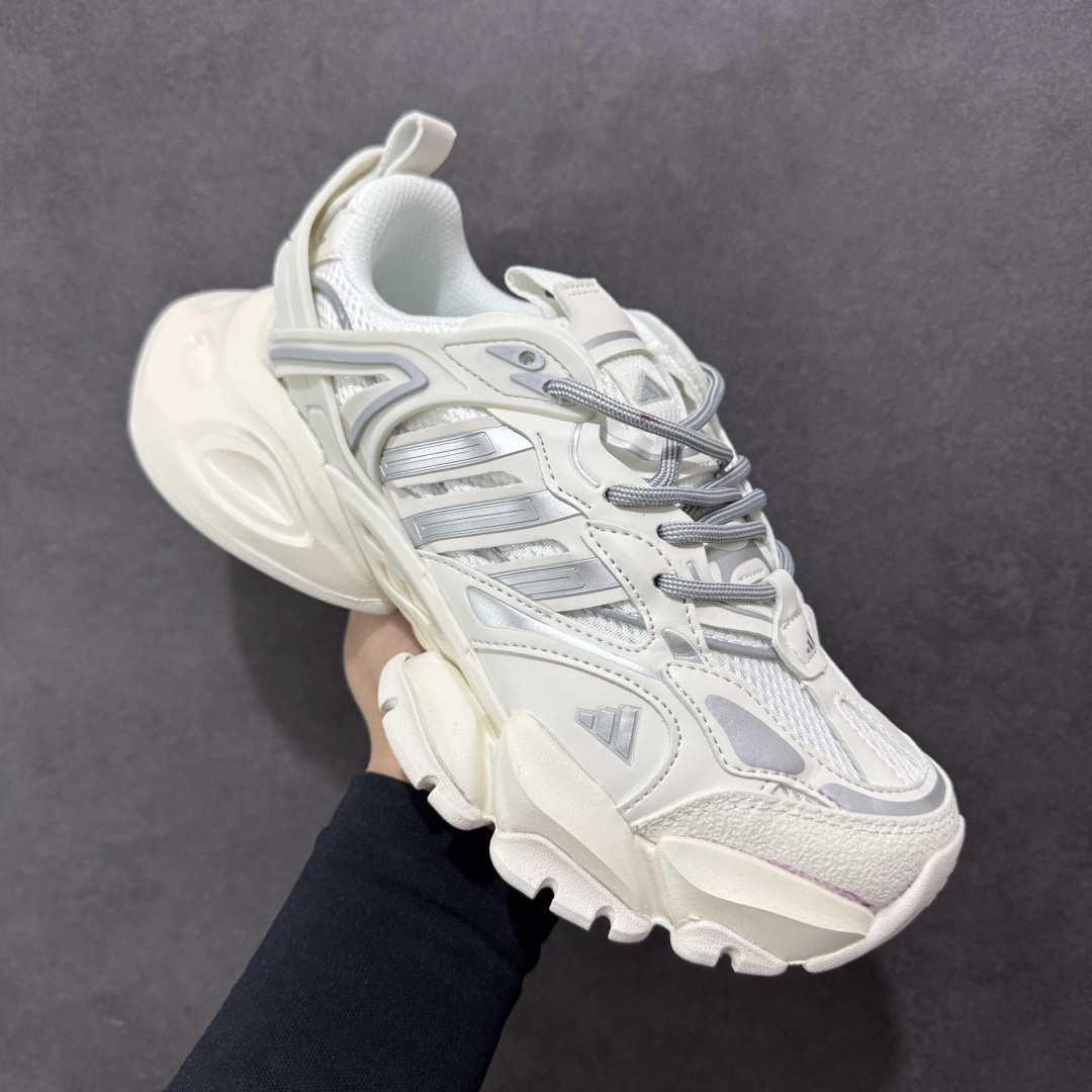 图片[3]-【公司级】AD XLG Runner Deluxe 跑步者豪华版系列低帮厚底增高老爹风复古缓震休闲运动慢跑鞋 IH1584 轻机甲赛博复古休闲运动老爹鞋 原楦纸板数据开发 铸造原味鞋型 耐磨防撕裂面料和RPU后跟结构，皮革鞋面缀有交叉失眠，搭配织物内里，舒适妥帖。双密度大底设计，更具稳定性 尺码：36-45-选品中心