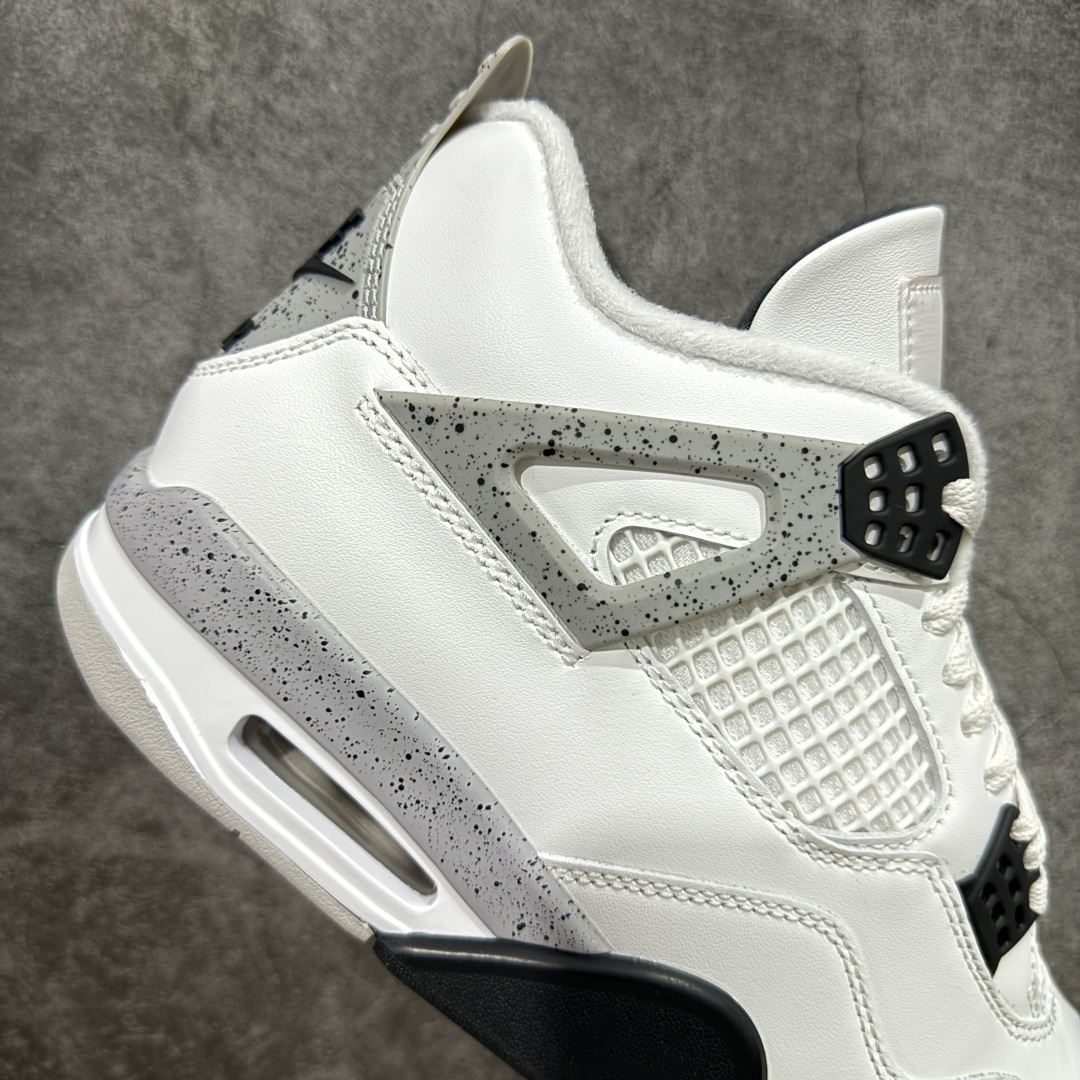 【纯原版本】Air Jordan 4 OG White Cement AJ4白水泥 时尚百搭 减震防