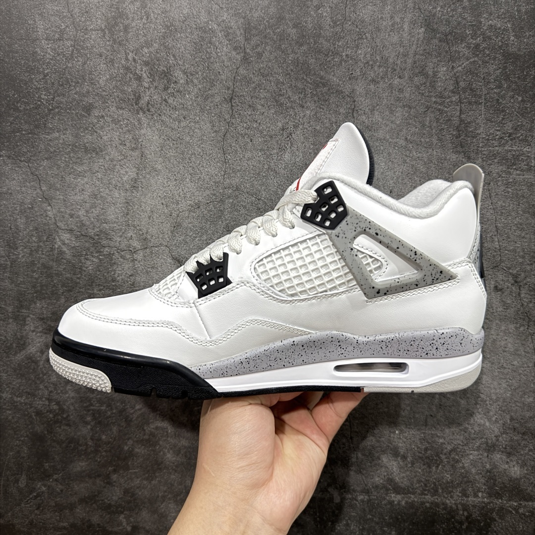 【纯原版本】Air Jordan 4 OG White Cement AJ4白水泥 时尚百搭 减震防