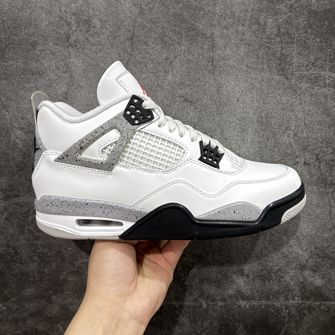 【纯原版本】Air Jordan 4 OG White Cement AJ4白水泥 时尚百搭 减震防