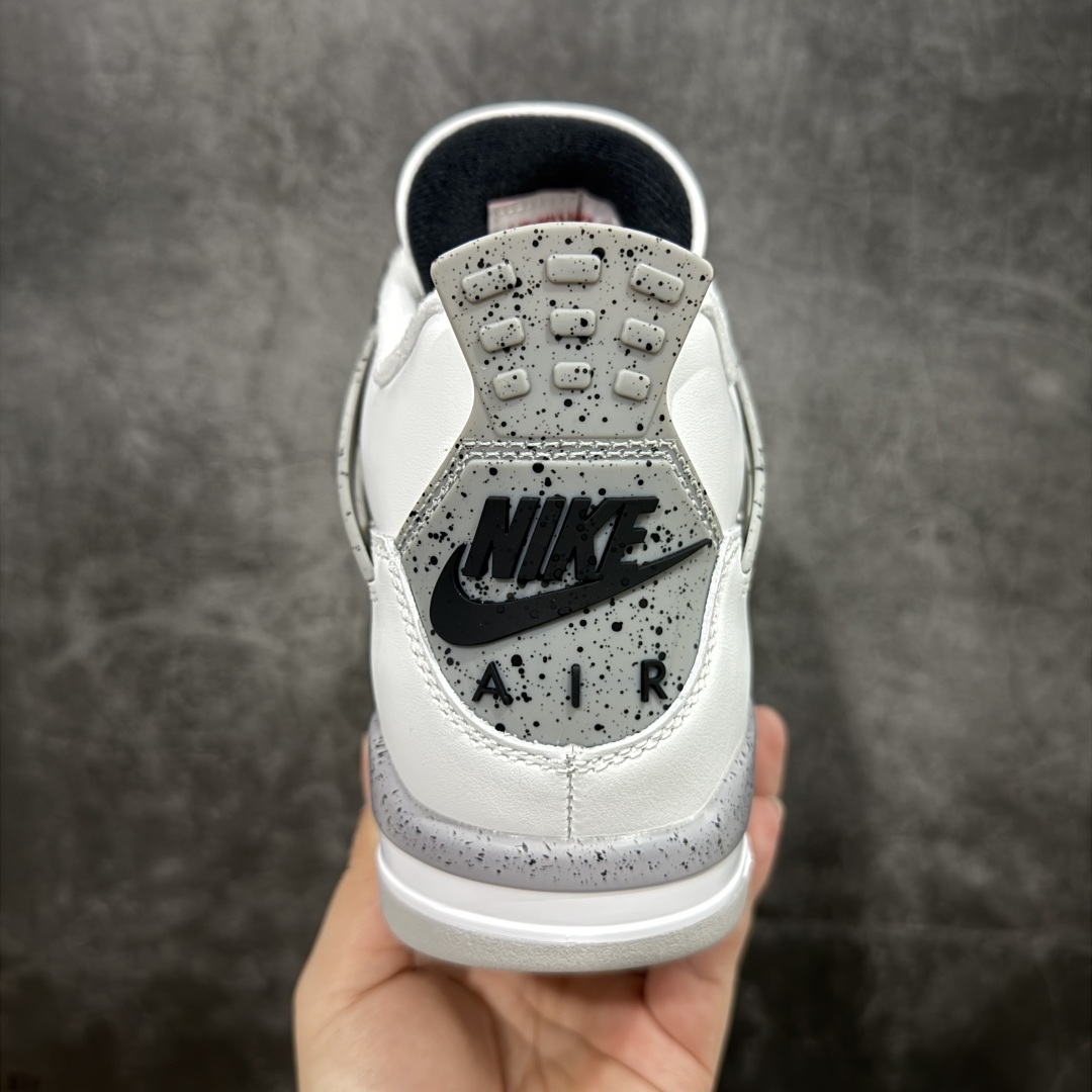 【纯原版本】Air Jordan 4 OG White Cement AJ4白水泥 时尚百搭 减震防